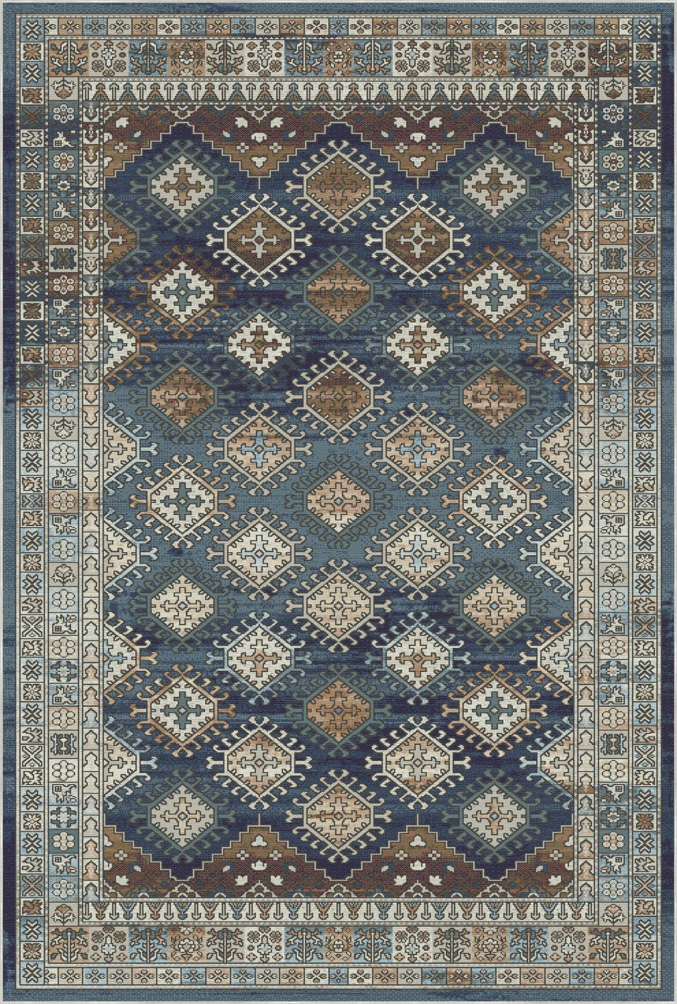 Carthage Indigo Tribal Rug