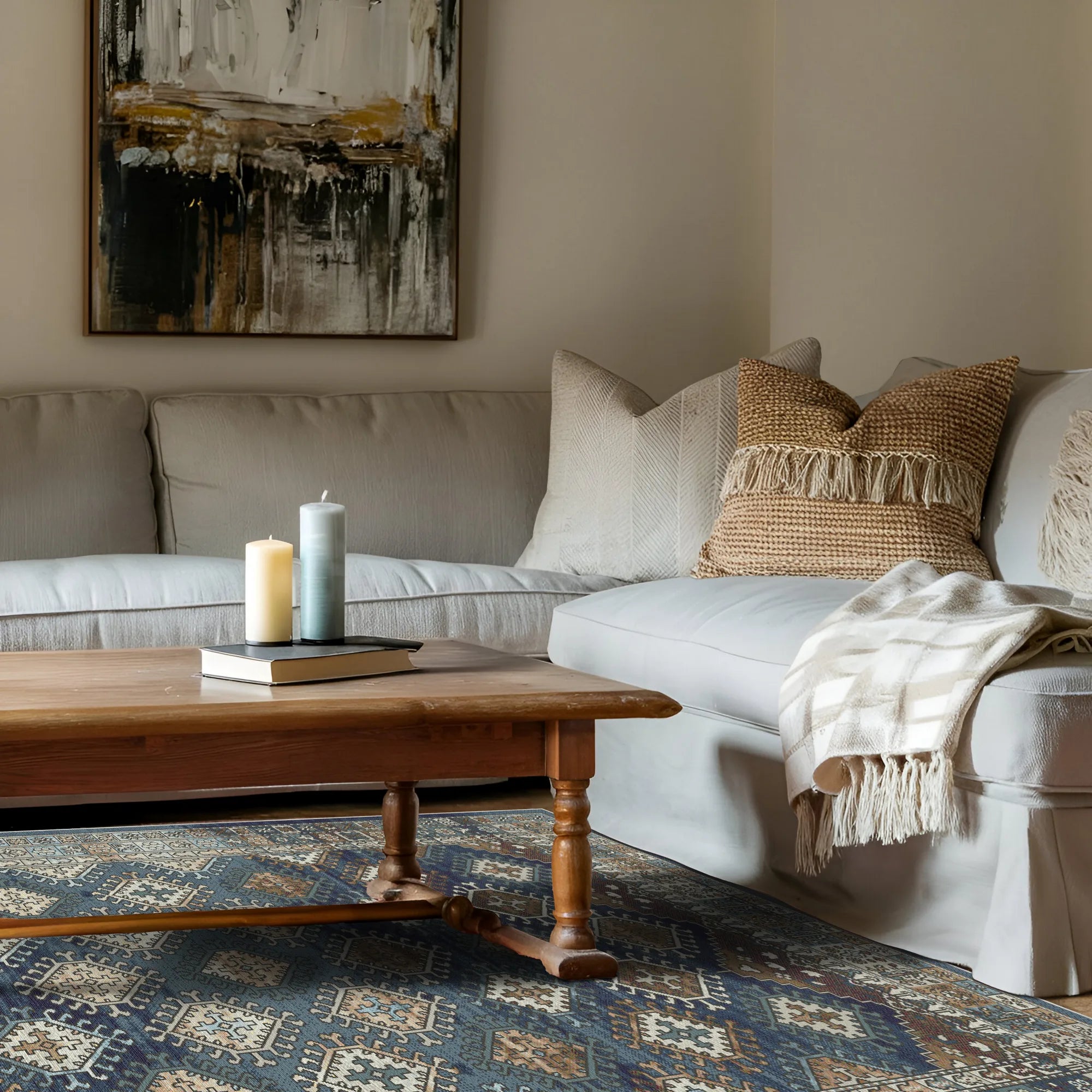 Carthage Indigo Tribal Rug