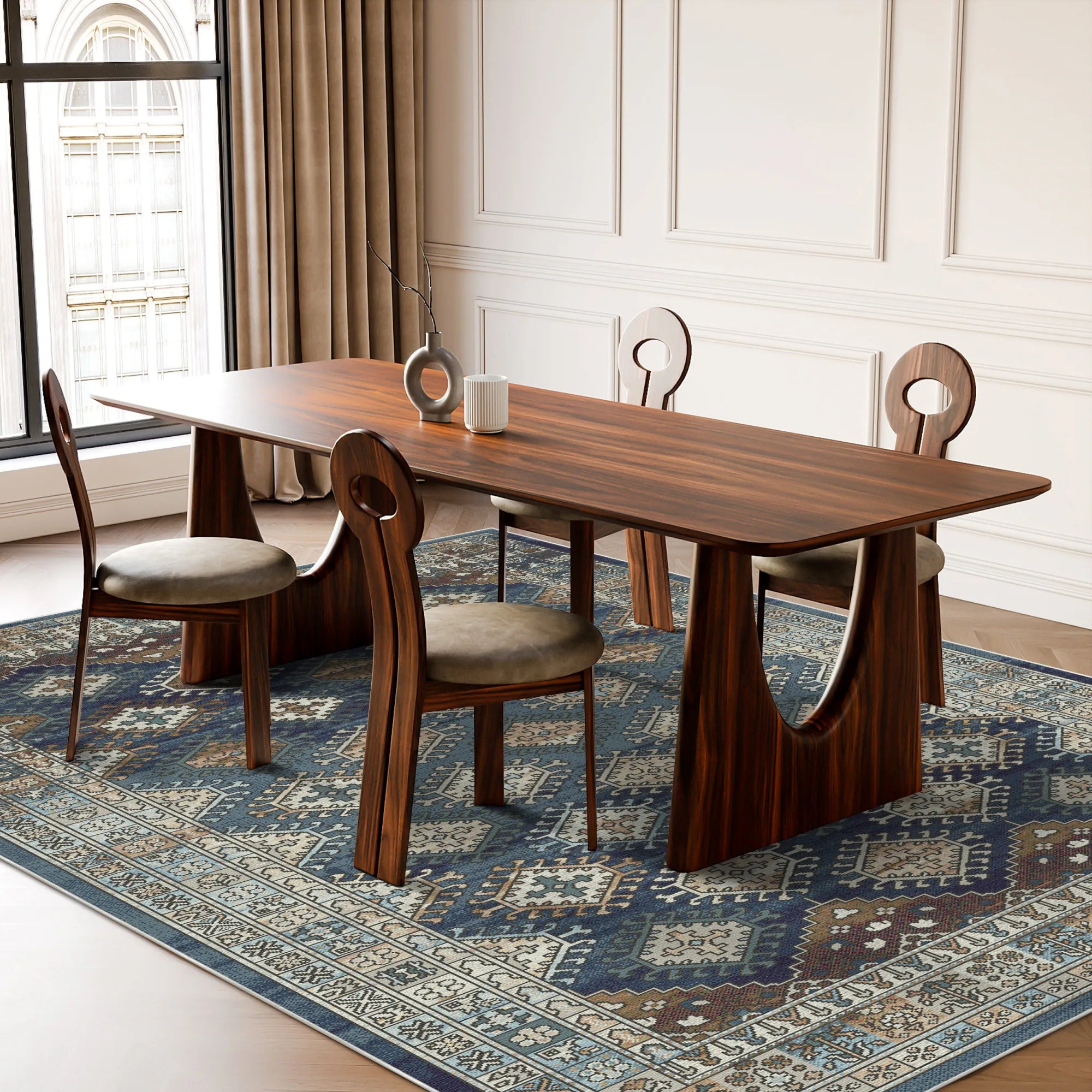 Carthage Indigo Tribal Rug