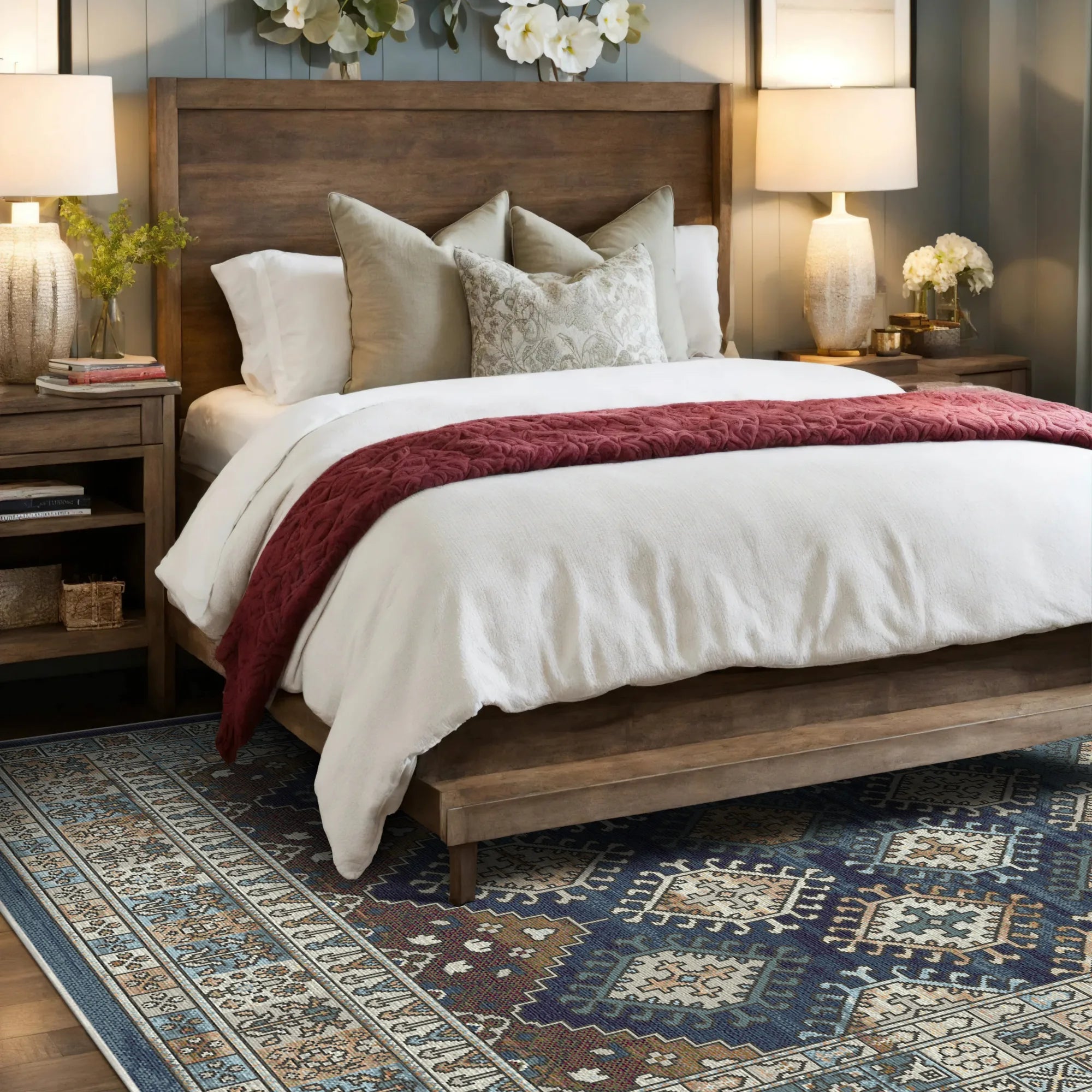 Carthage Indigo Tribal Rug