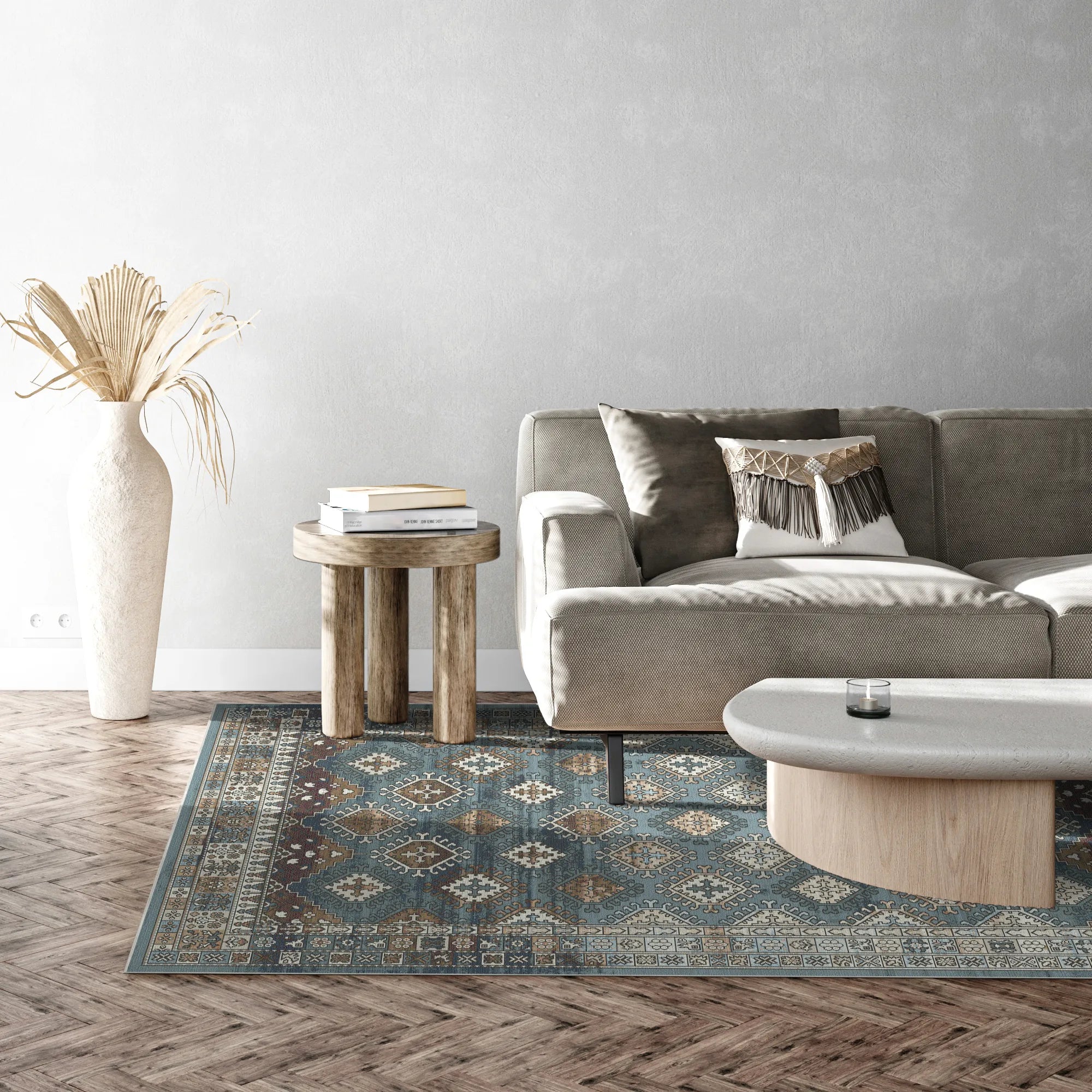 Samarkand Sky Tribal Rug