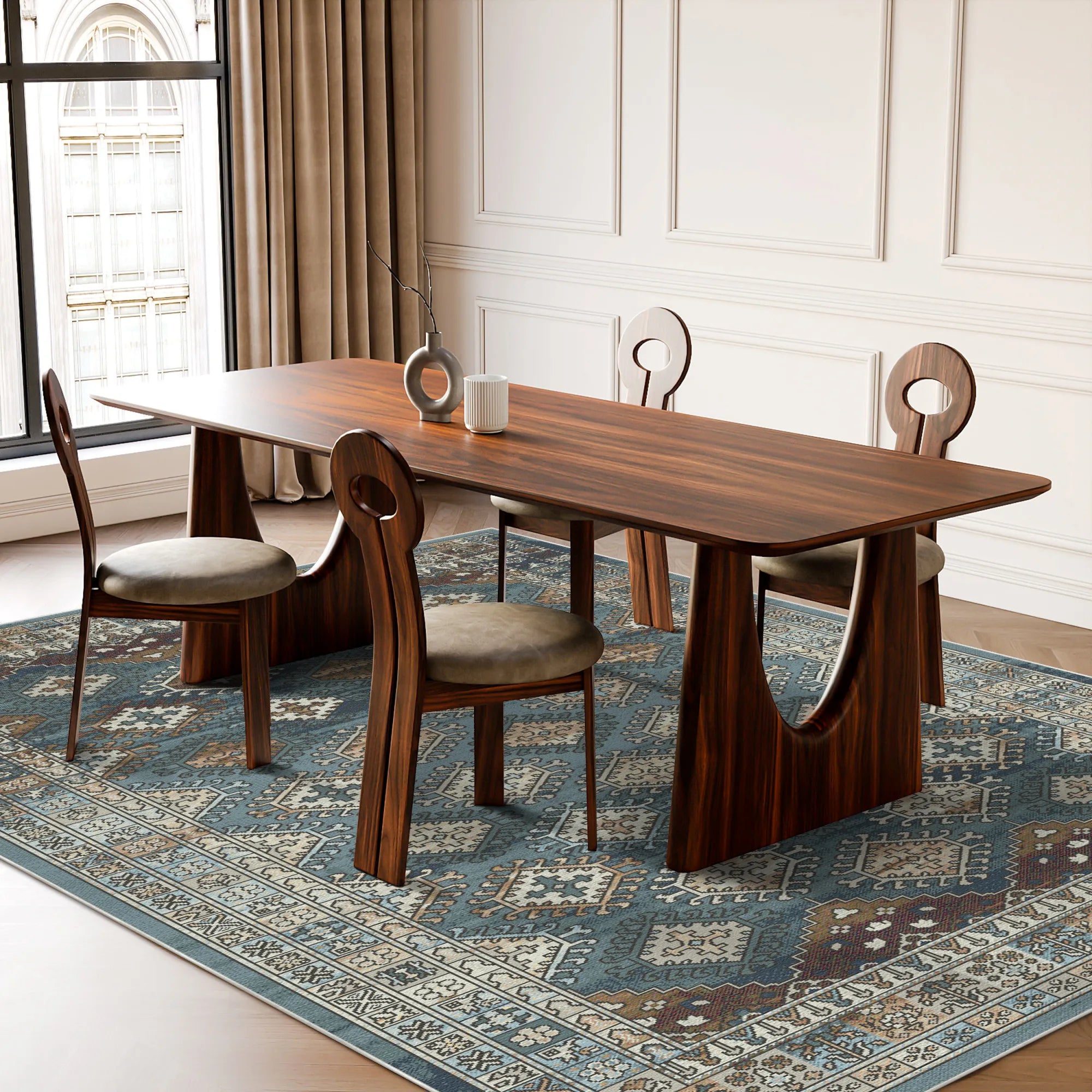 Samarkand Sky Tribal Rug