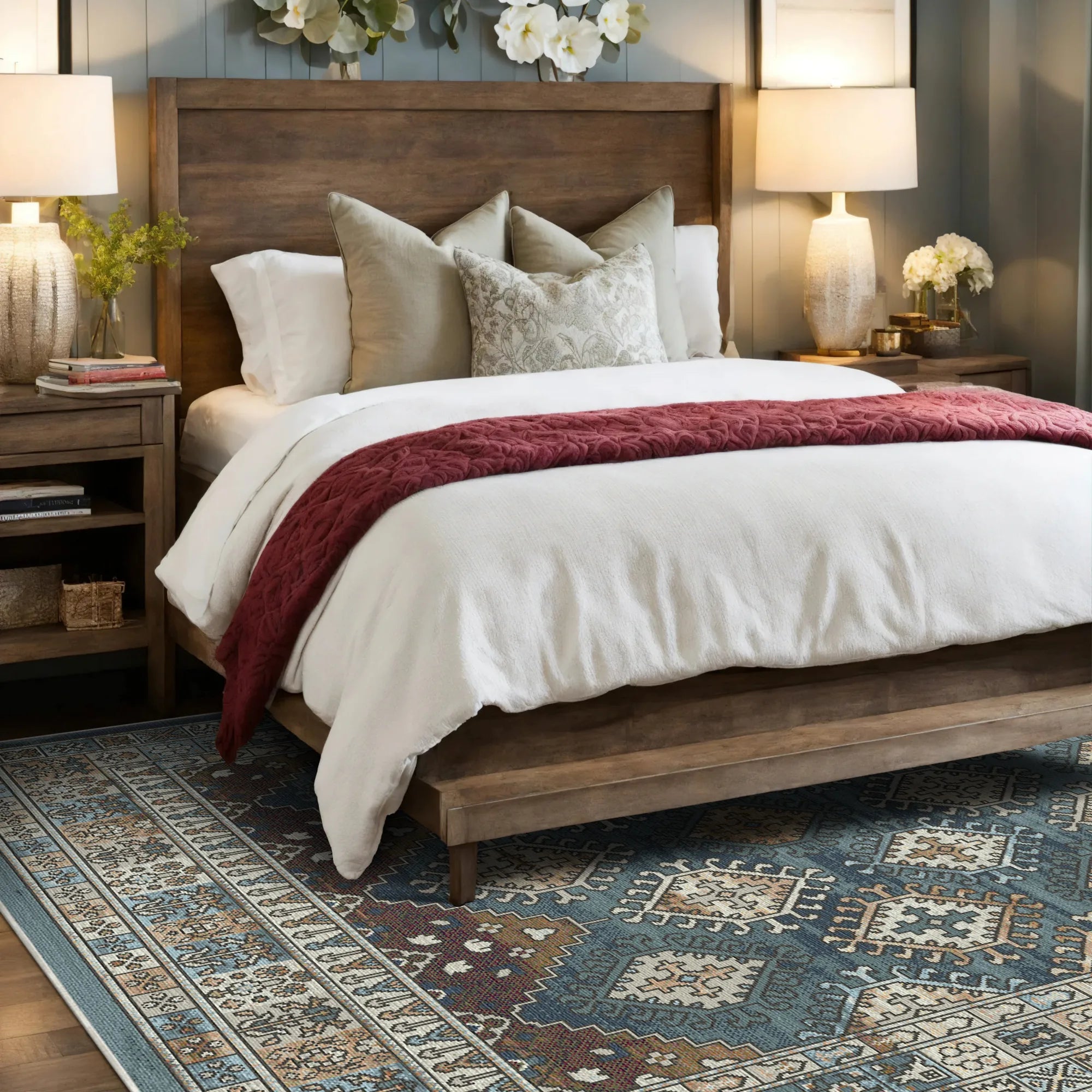 Samarkand Sky Tribal Rug