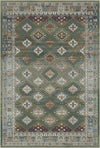 Galway Moss Washable Rug Olive Green
