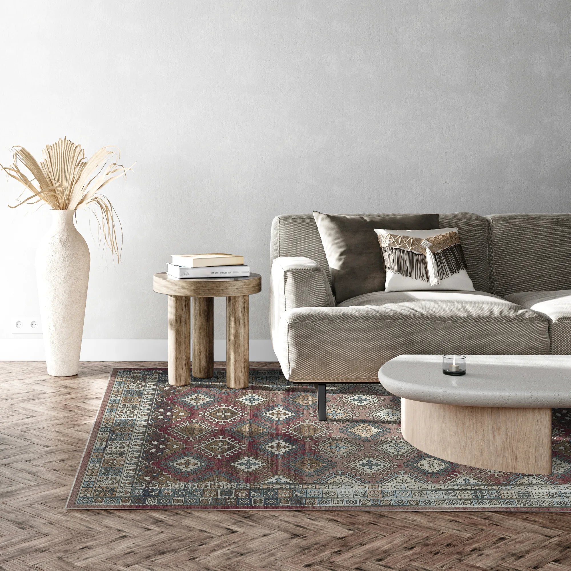 Siena Rust Tribal Rug