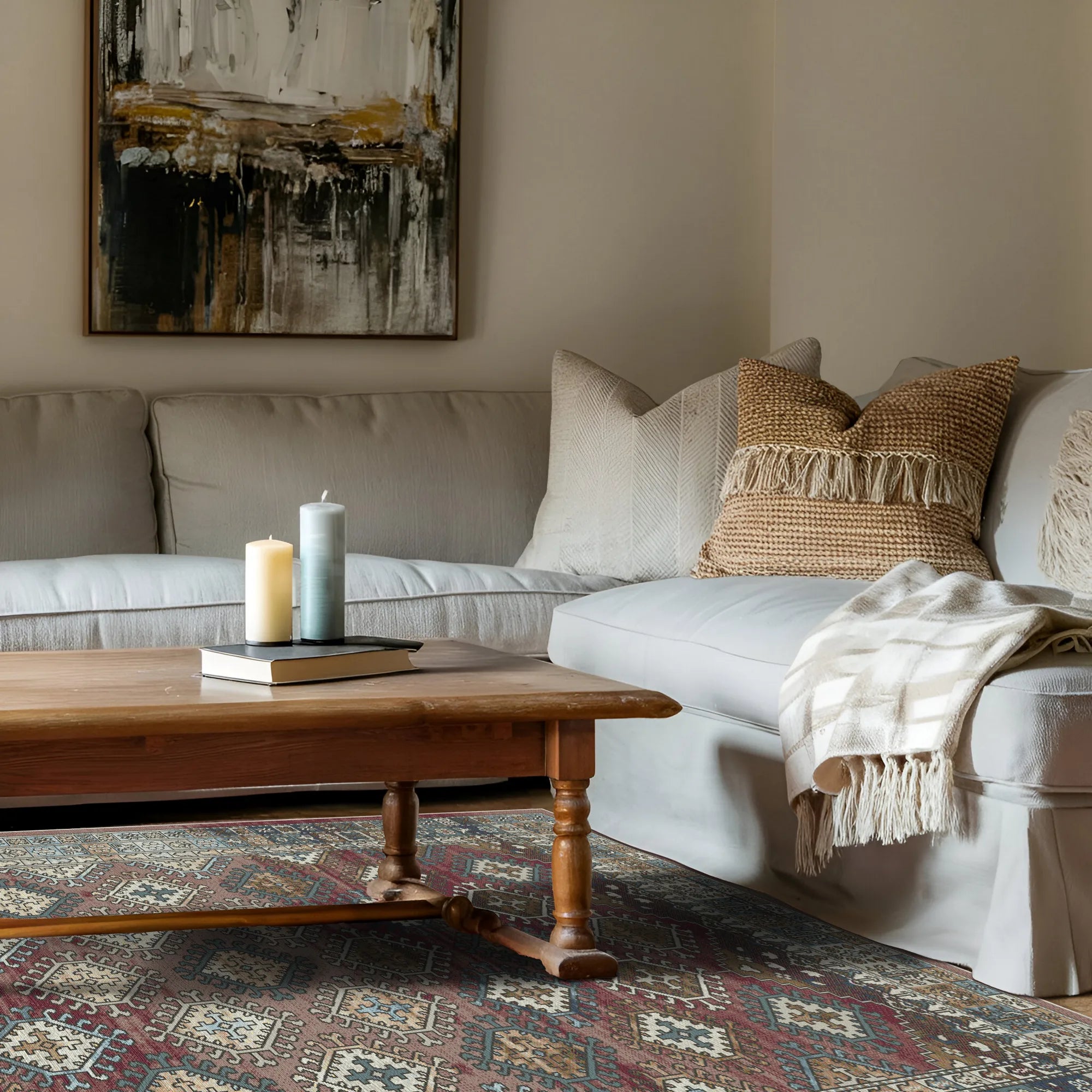 Siena Rust Tribal Rug