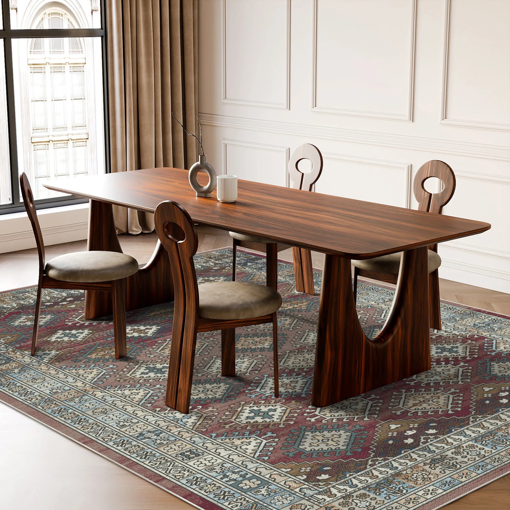 Siena Rust Tribal Rug