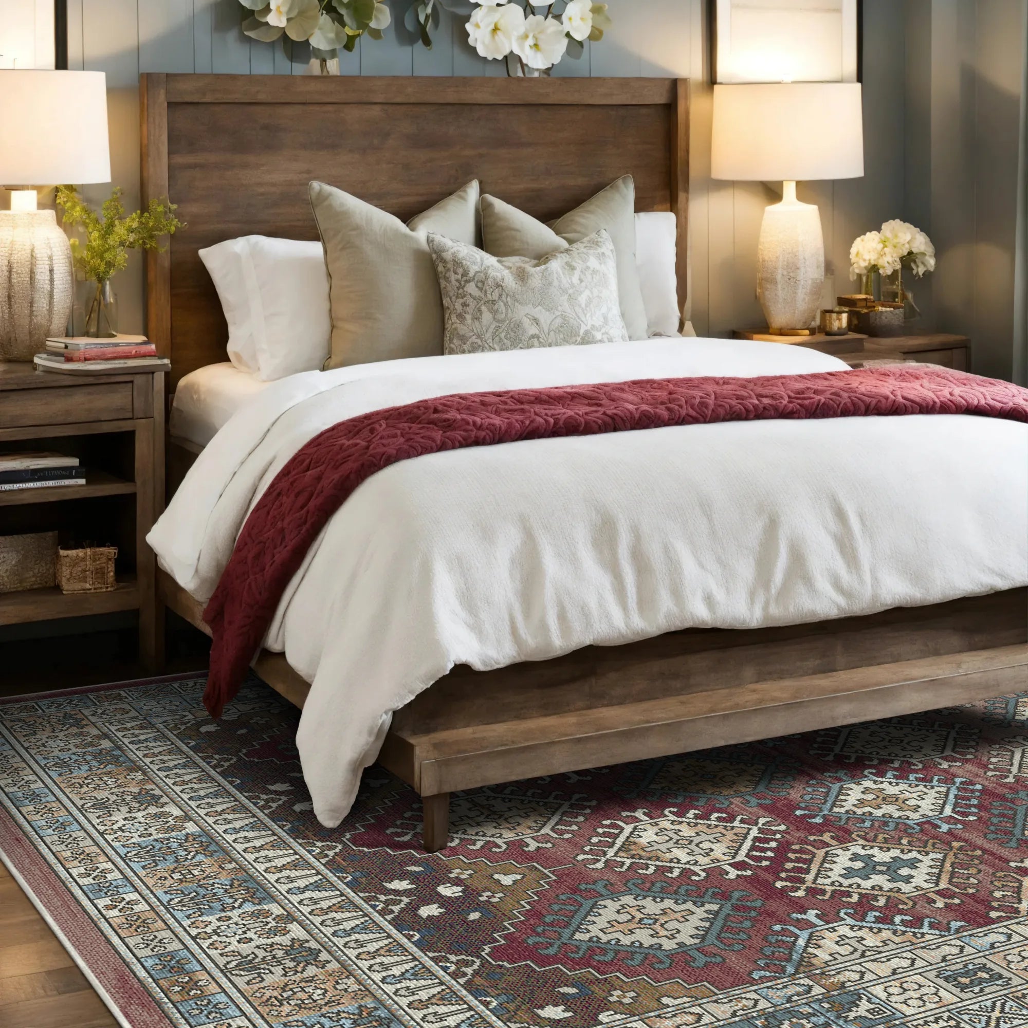 Siena Rust Tribal Rug