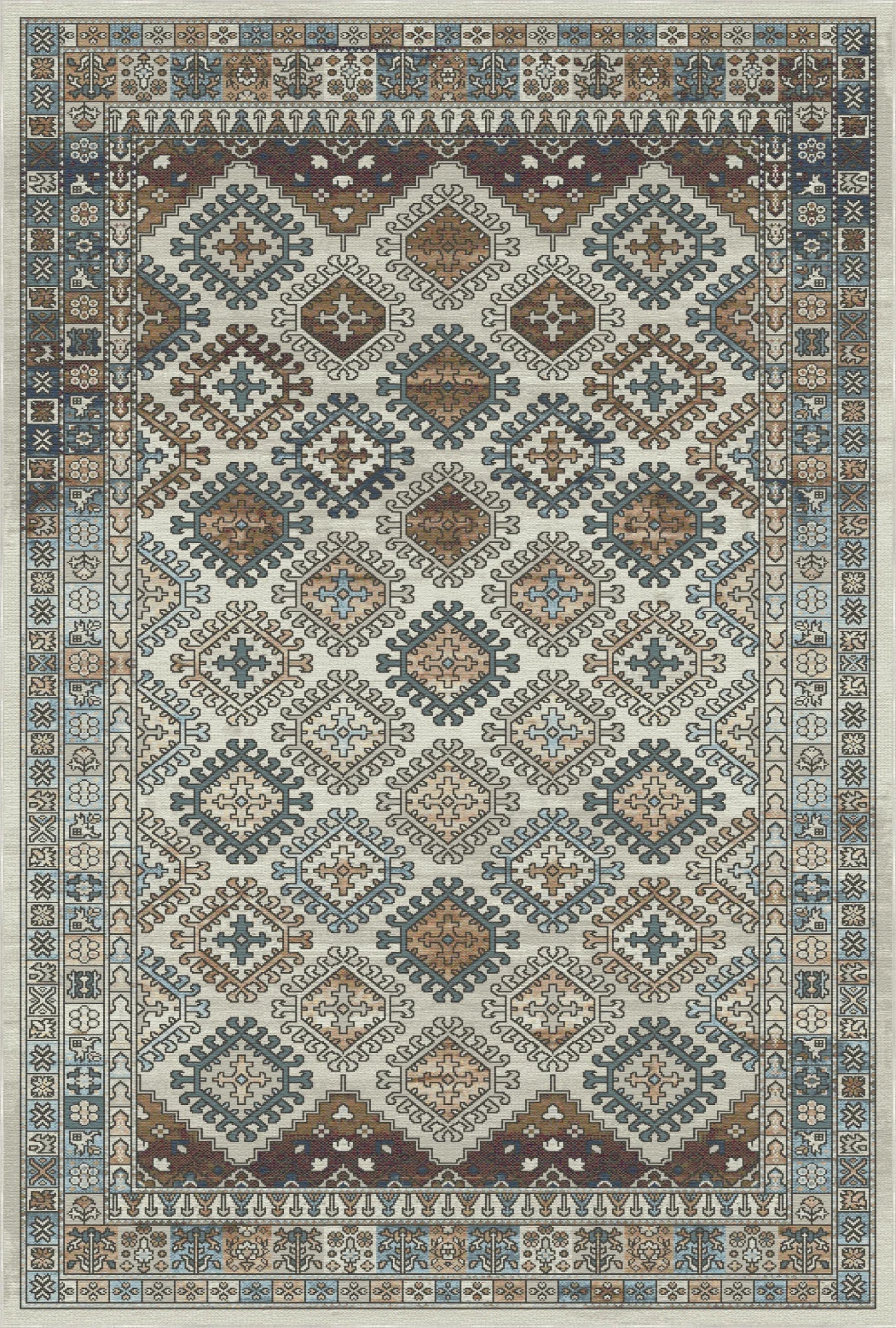 Palmyra Ivory Washable Rug