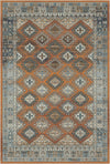Petra Orange Tribal Rug Orange