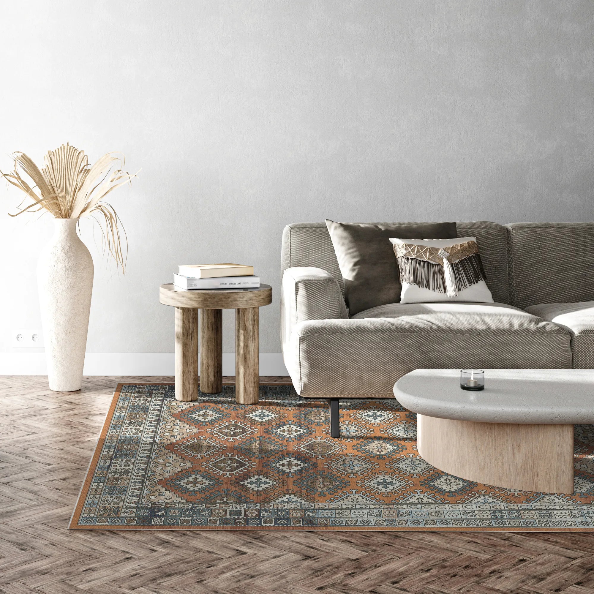 Petra Orange Tribal Rug