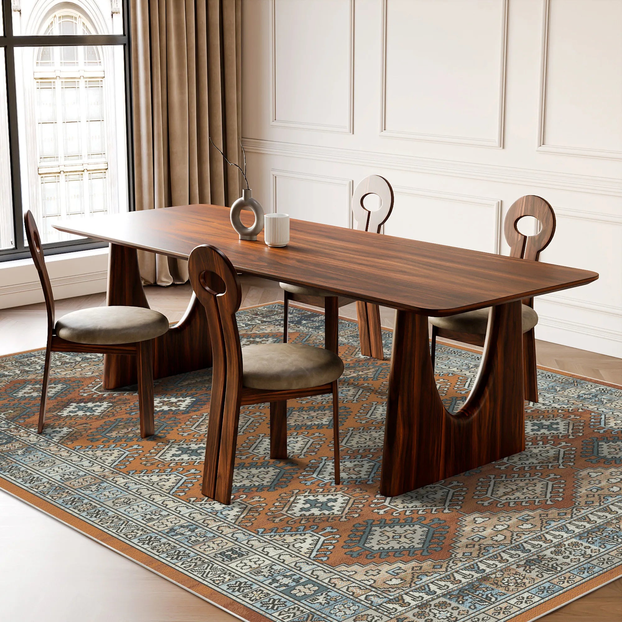 Petra Orange Tribal Rug