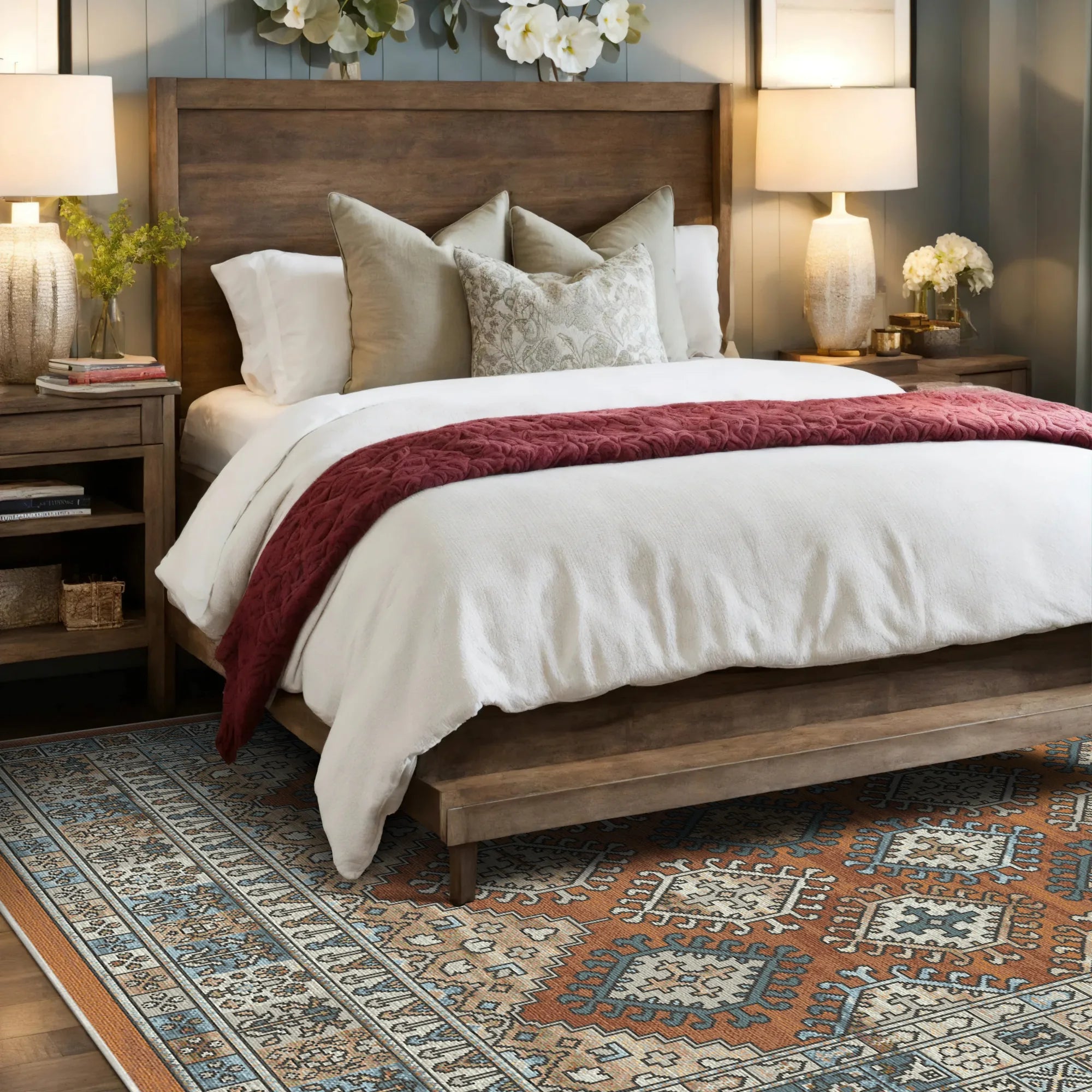 Petra Orange Tribal Rug