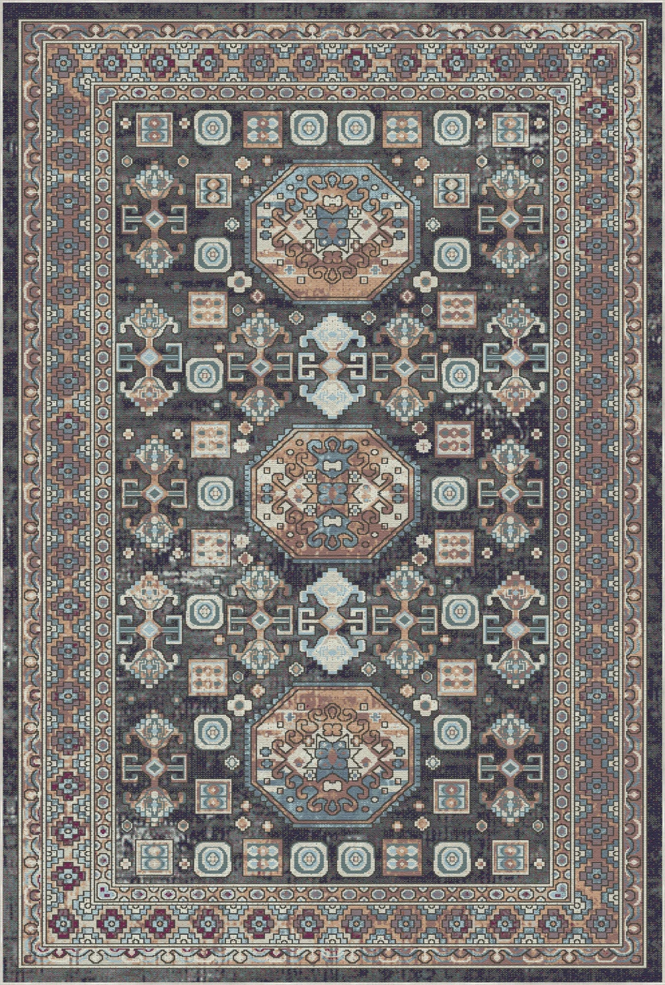 Isfahan Midnight Washable Rug