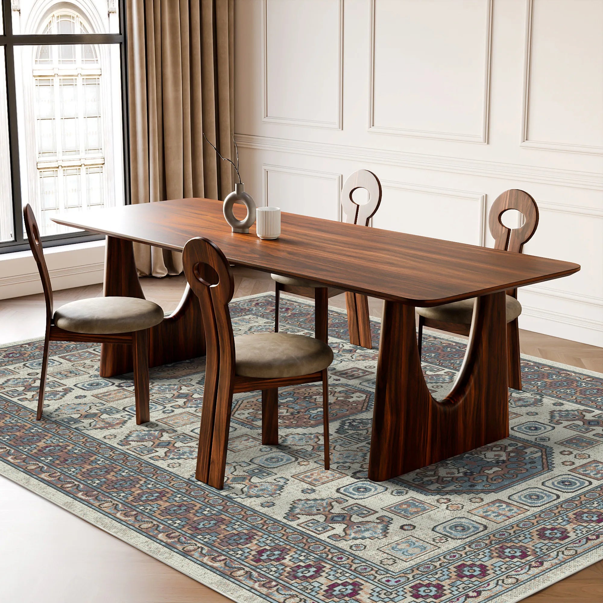 Ostuni Ivory Washable Rug