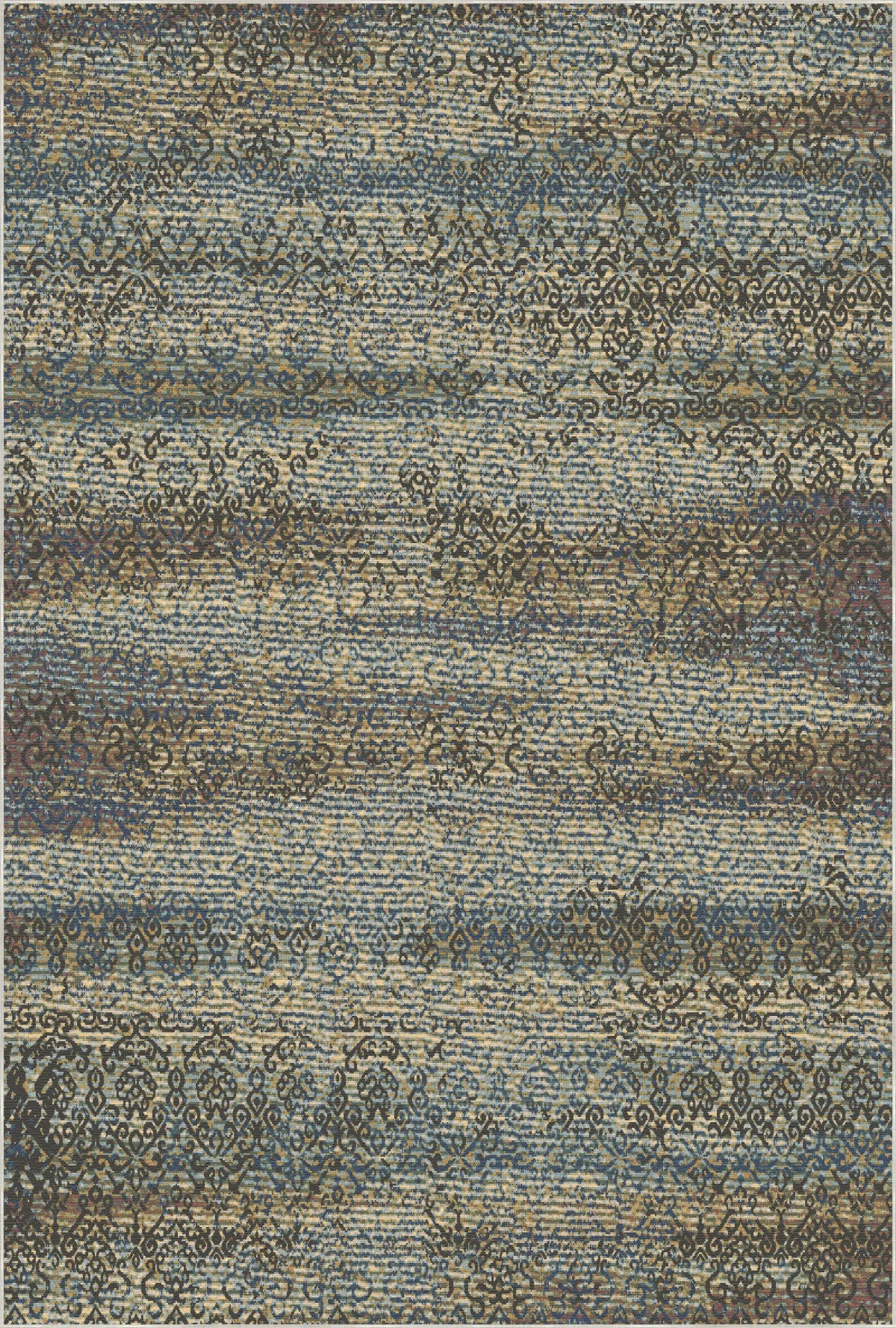 Venice Blue Abstract Rug