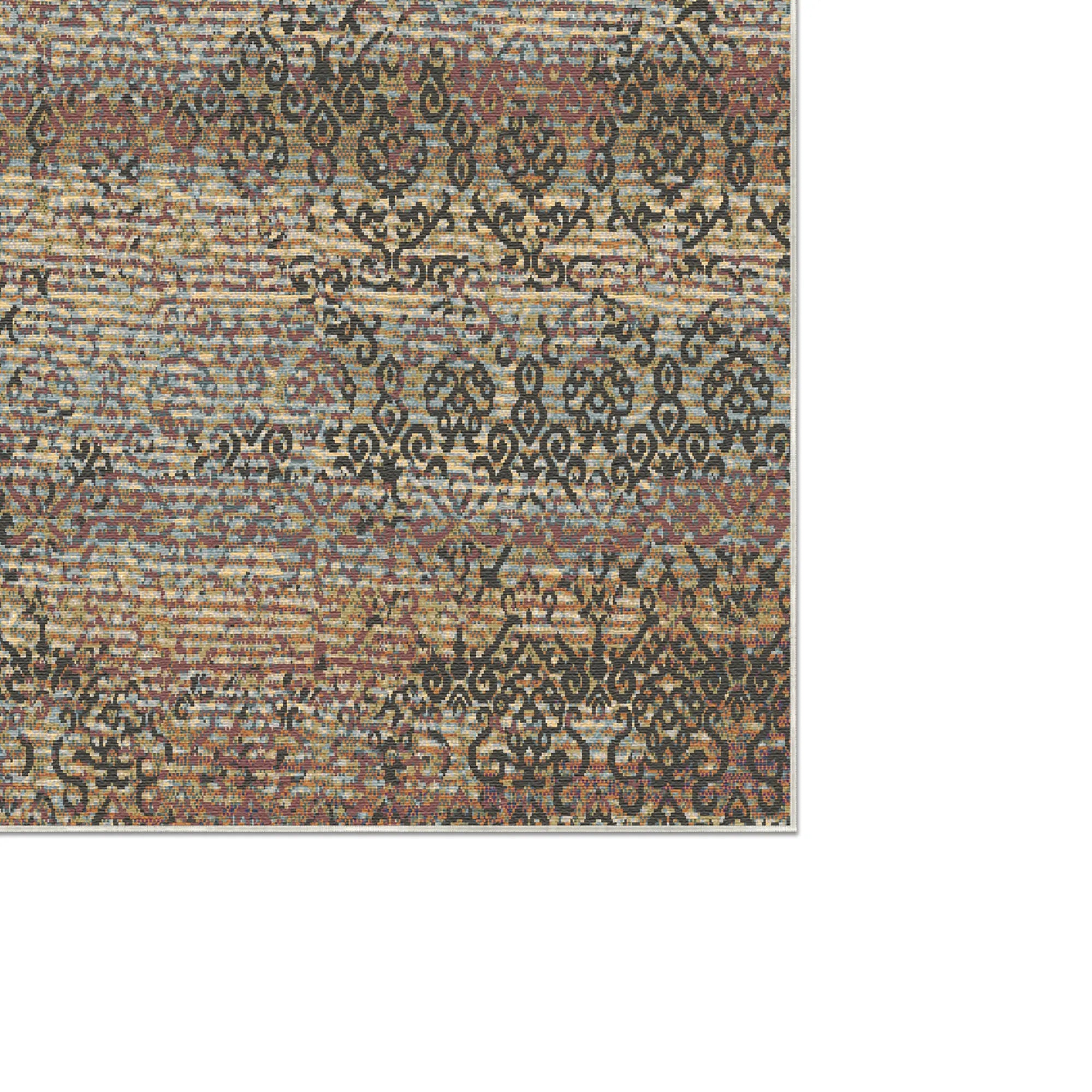 Bologna Rust Abstract Rug