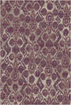 Bukhara Plum Ikat Rug Plum