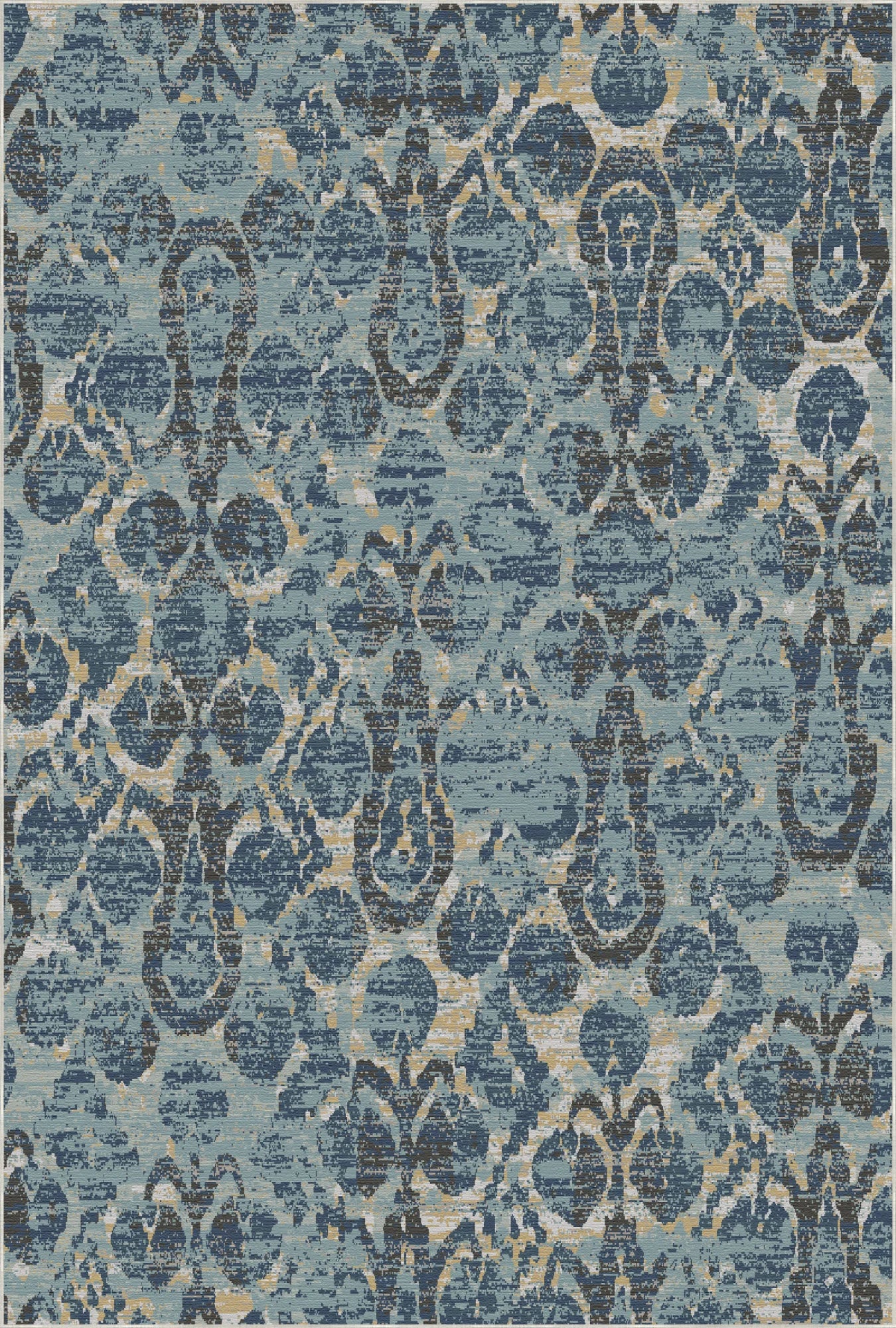 Dubrovnik Blue Ikat Rug