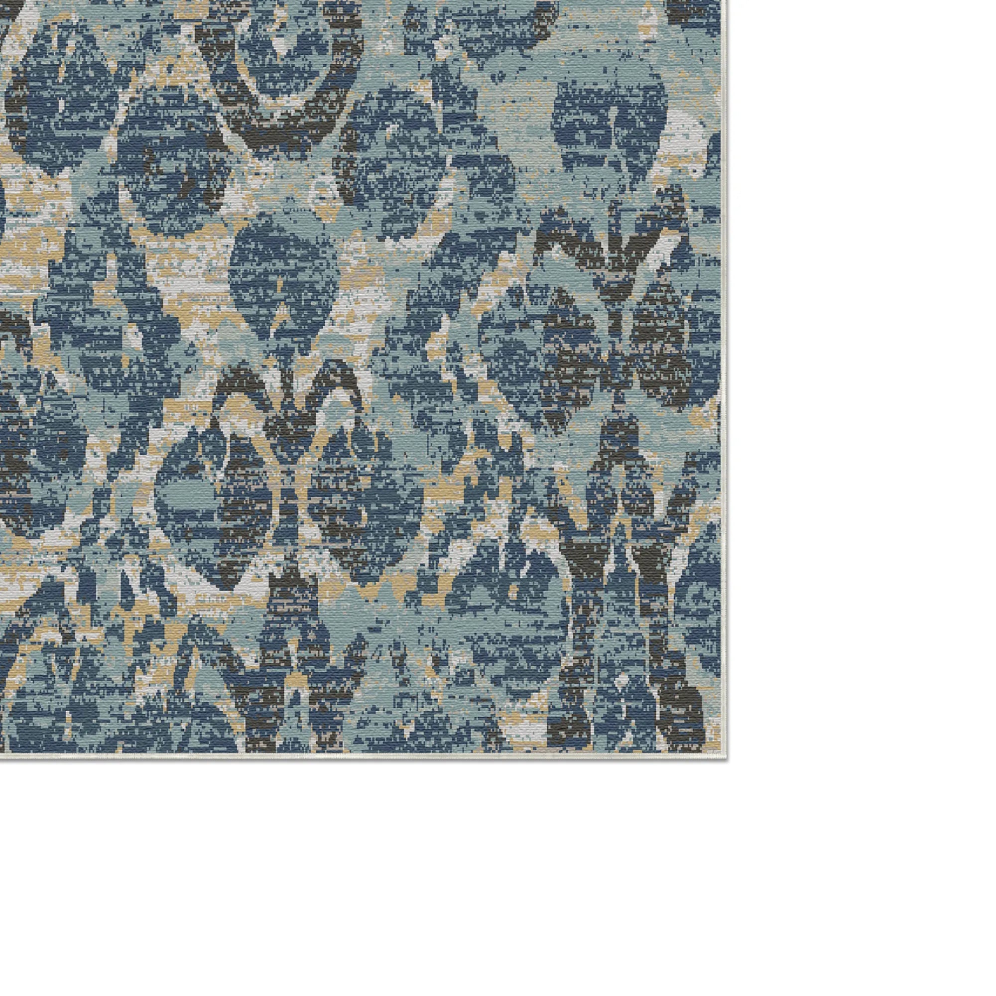 Dubrovnik Blue Ikat Rug