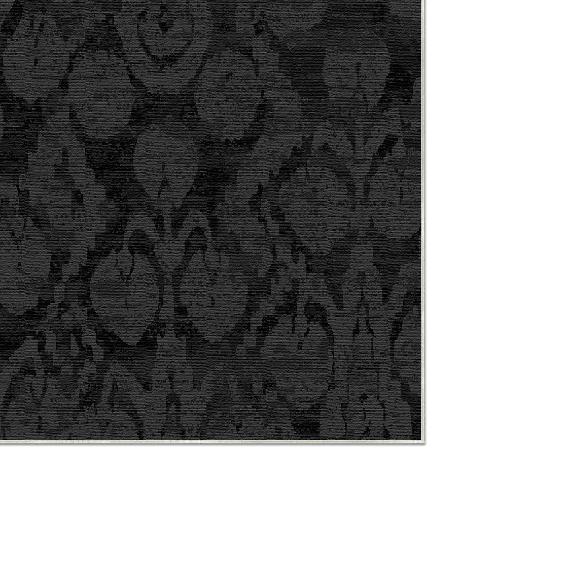 Midnight Shadow Ikat Rug