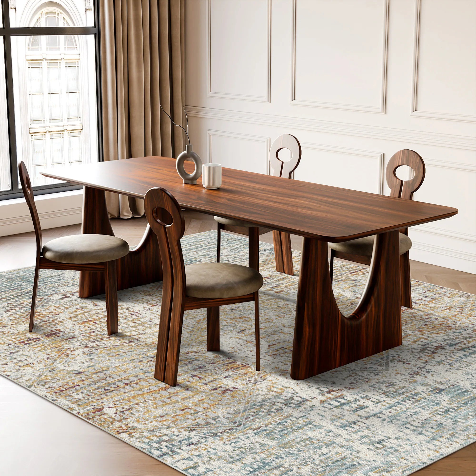 Rotterdam Ivory Industrial Rug