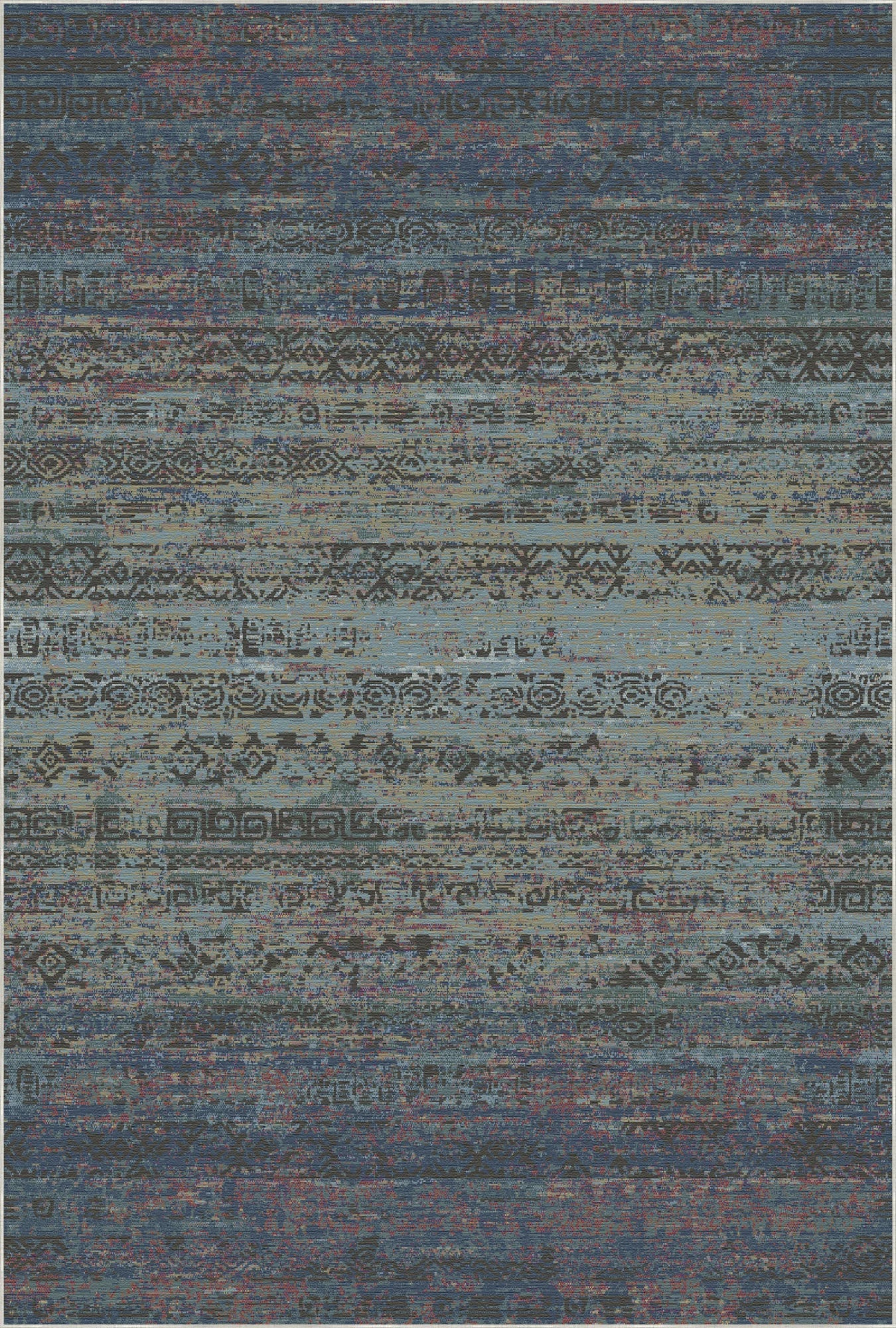 Antelope Canyon Abstract Tribal Rug