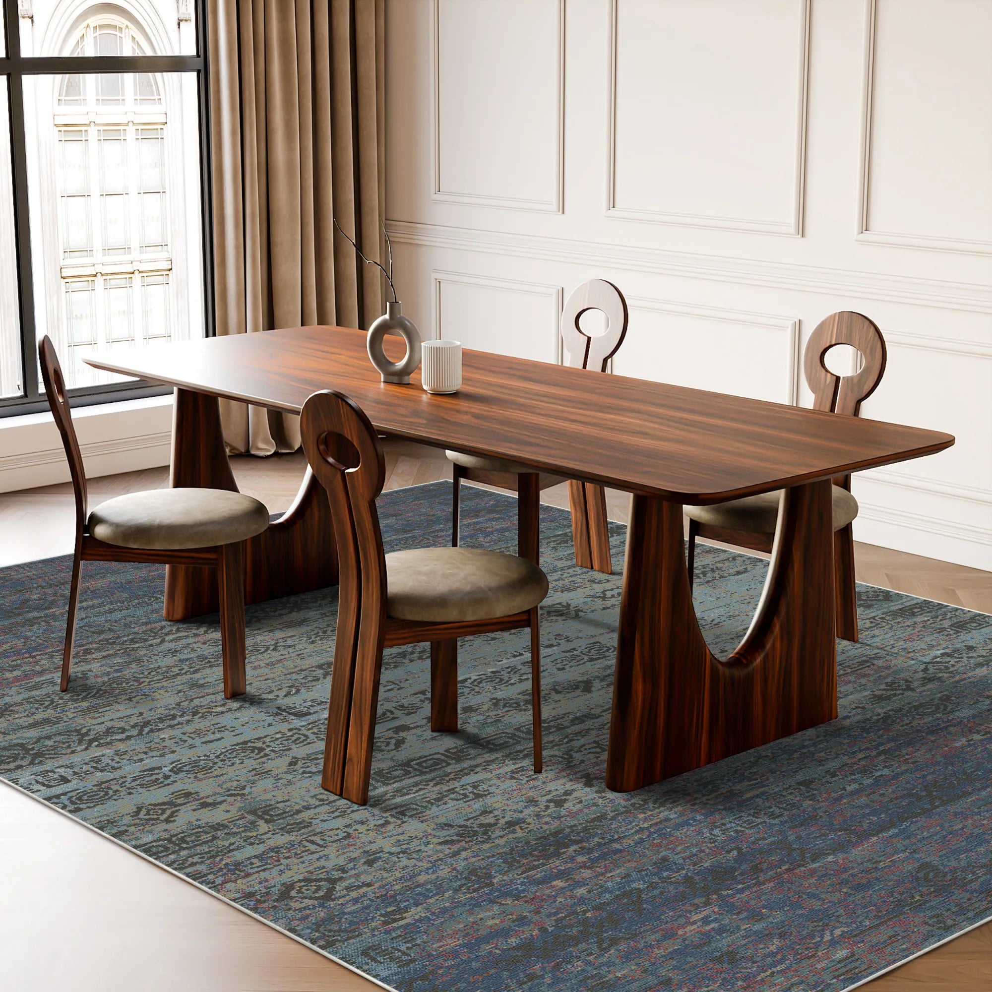 Antelope Canyon Abstract Tribal Rug