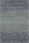 Iceland Silver Abstract Tribal Rug Light Blue