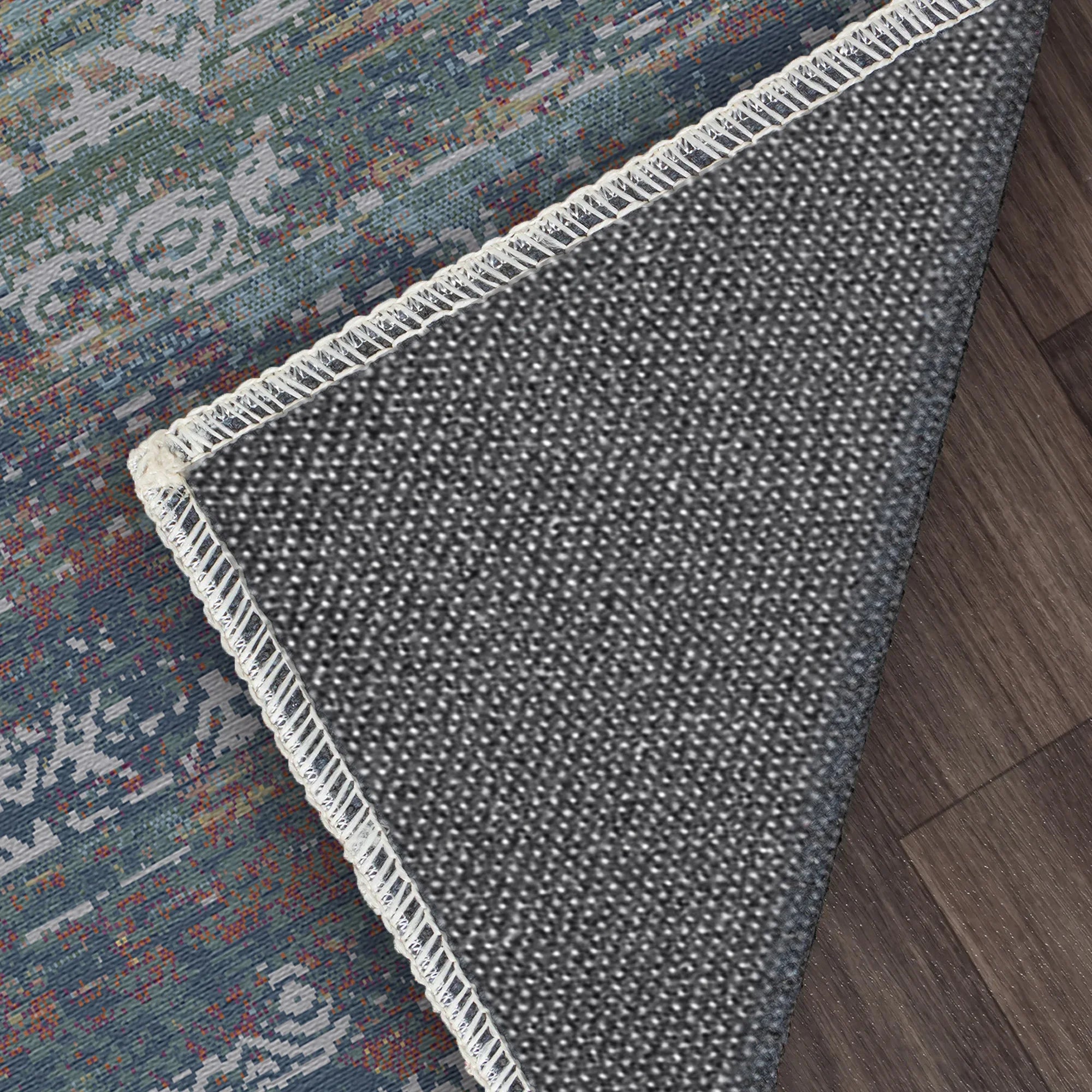 Iceland Silver Abstract Tribal Rug