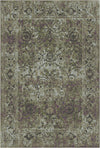 Tuscany Olive Floral Rug Olive Green