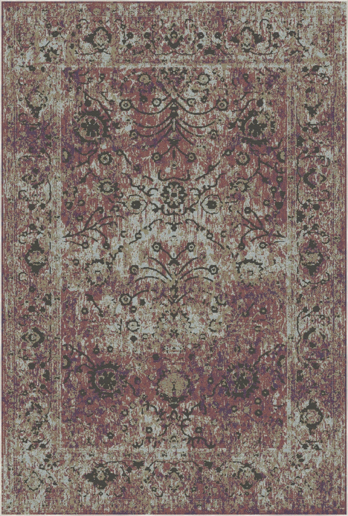Marsala Sunset Floral Rug
