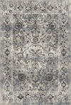 Oslo Silver Floral Rug Gray