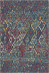 Marrakesh Sapphire Ikat Rug Purple