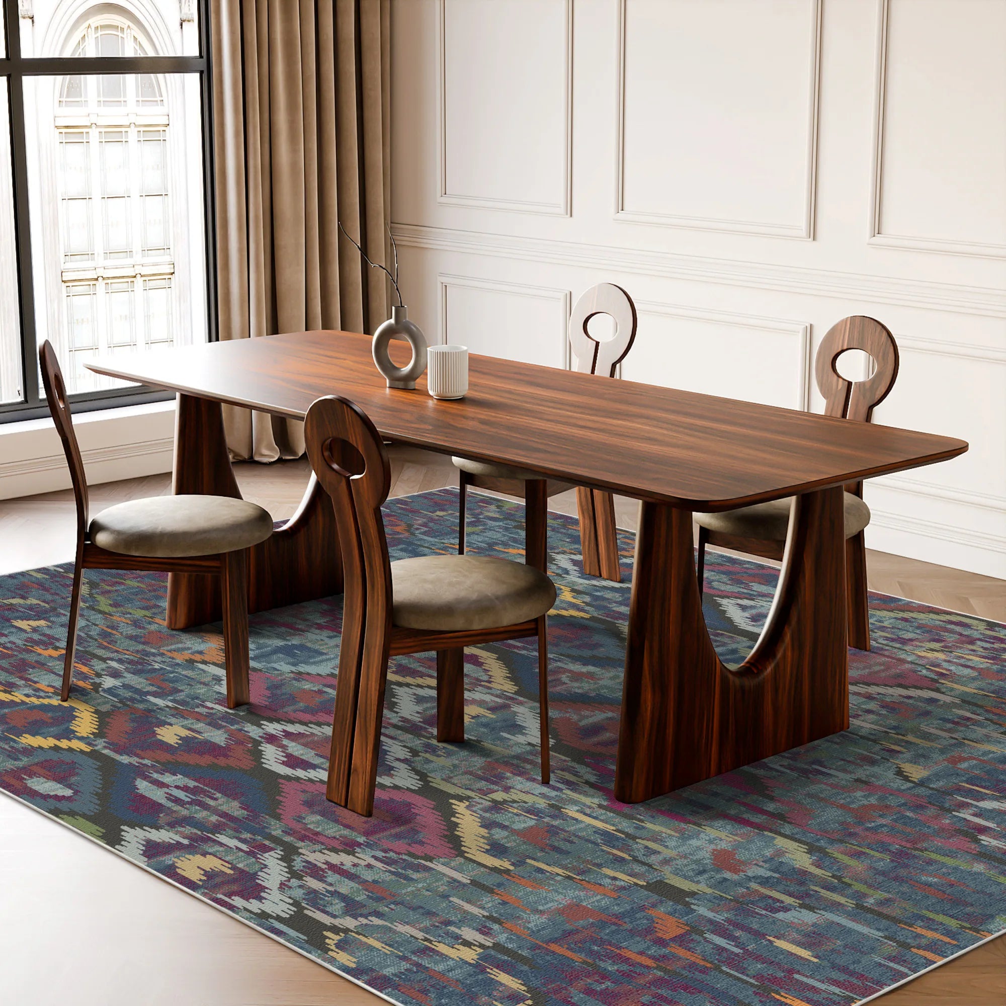 Marrakesh Sapphire Ikat Rug