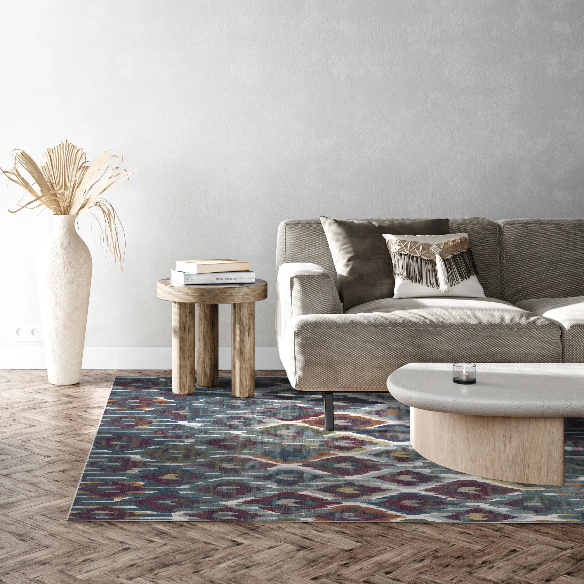 Casablanca Ivory Ikat Rug