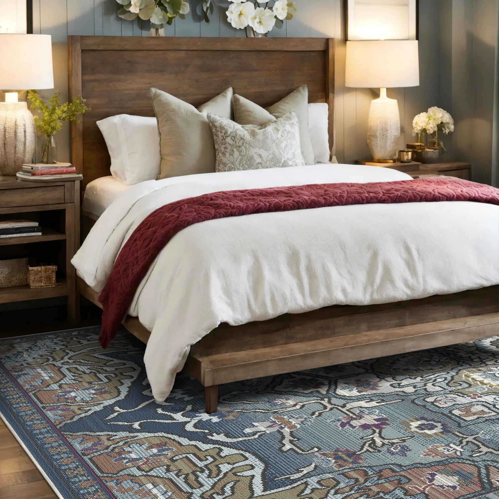 Valencia Blue Heritage Rug