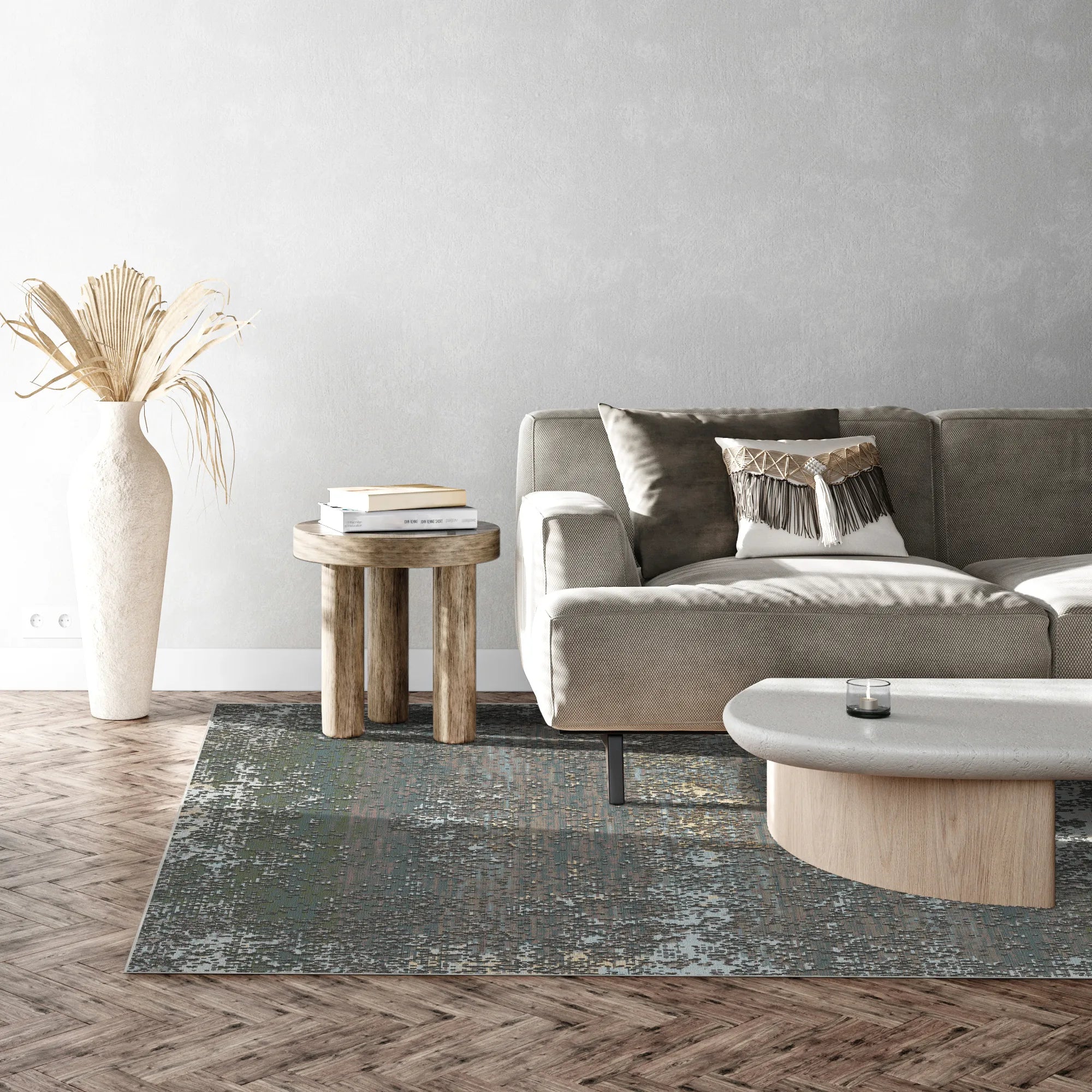 Ephesus Moss Abstract Rug