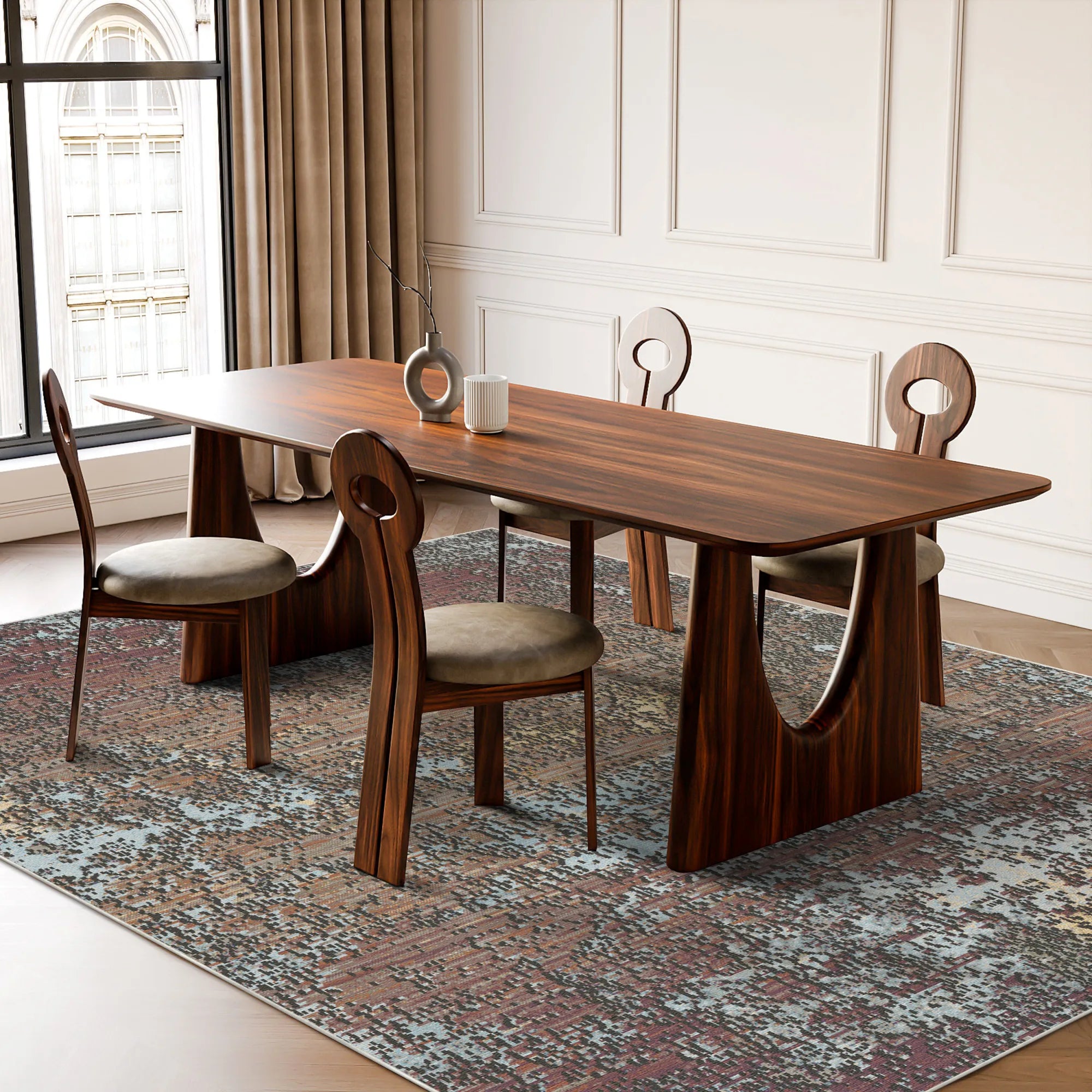 Verona Wine Abstract Rug