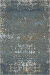 Mariana Deep Blue Abstract Rug Blue