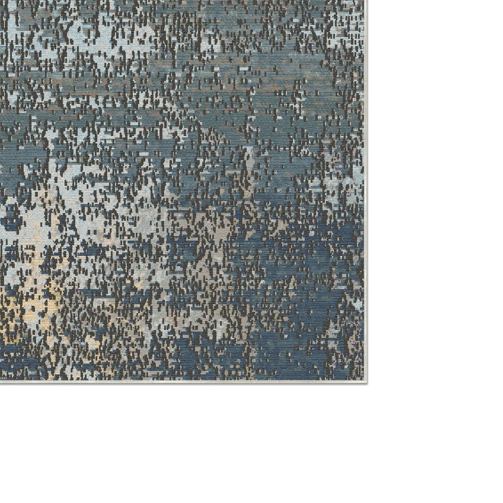 Mariana Deep Blue Abstract Rug