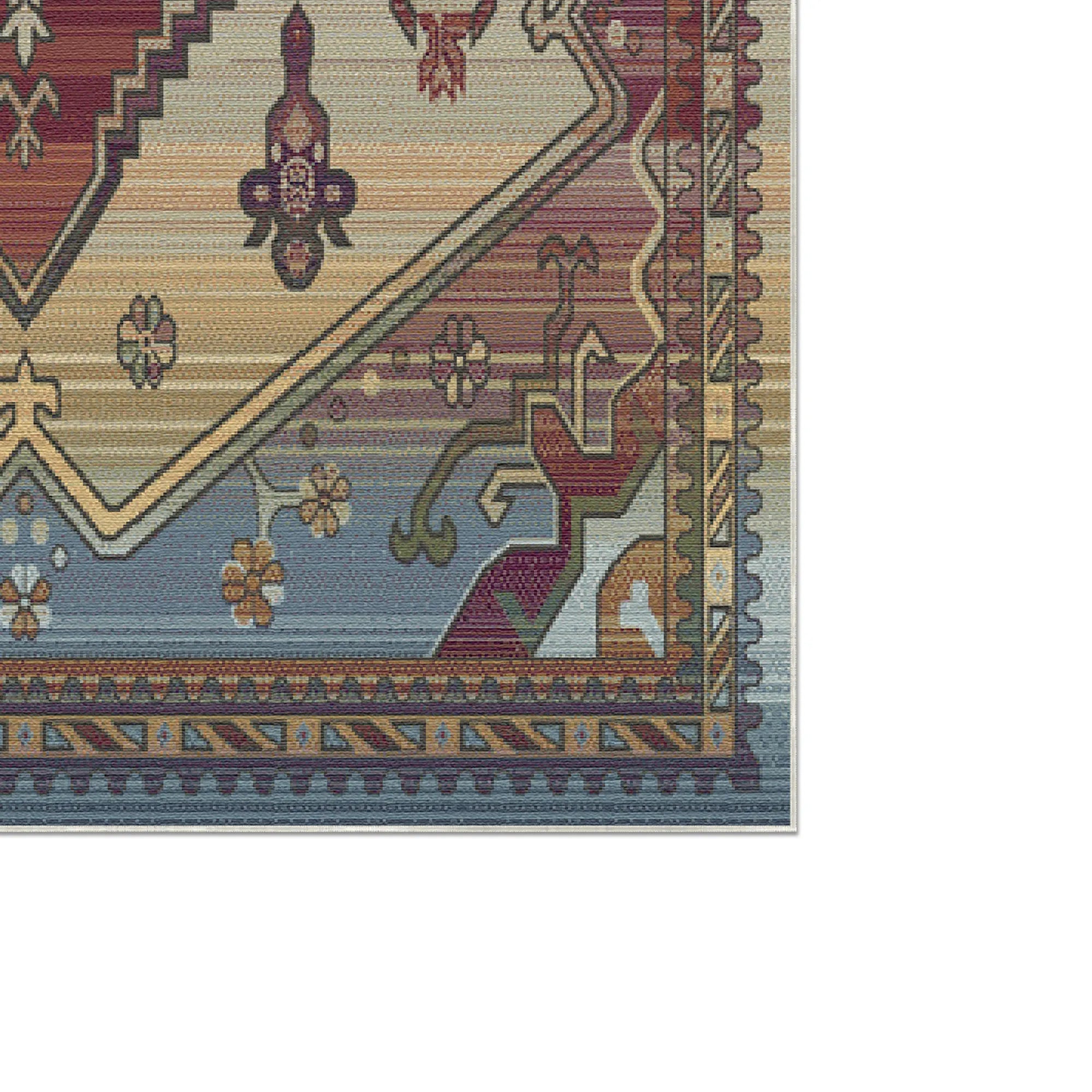 Phoenix Sunset Ombré Tribal Rug