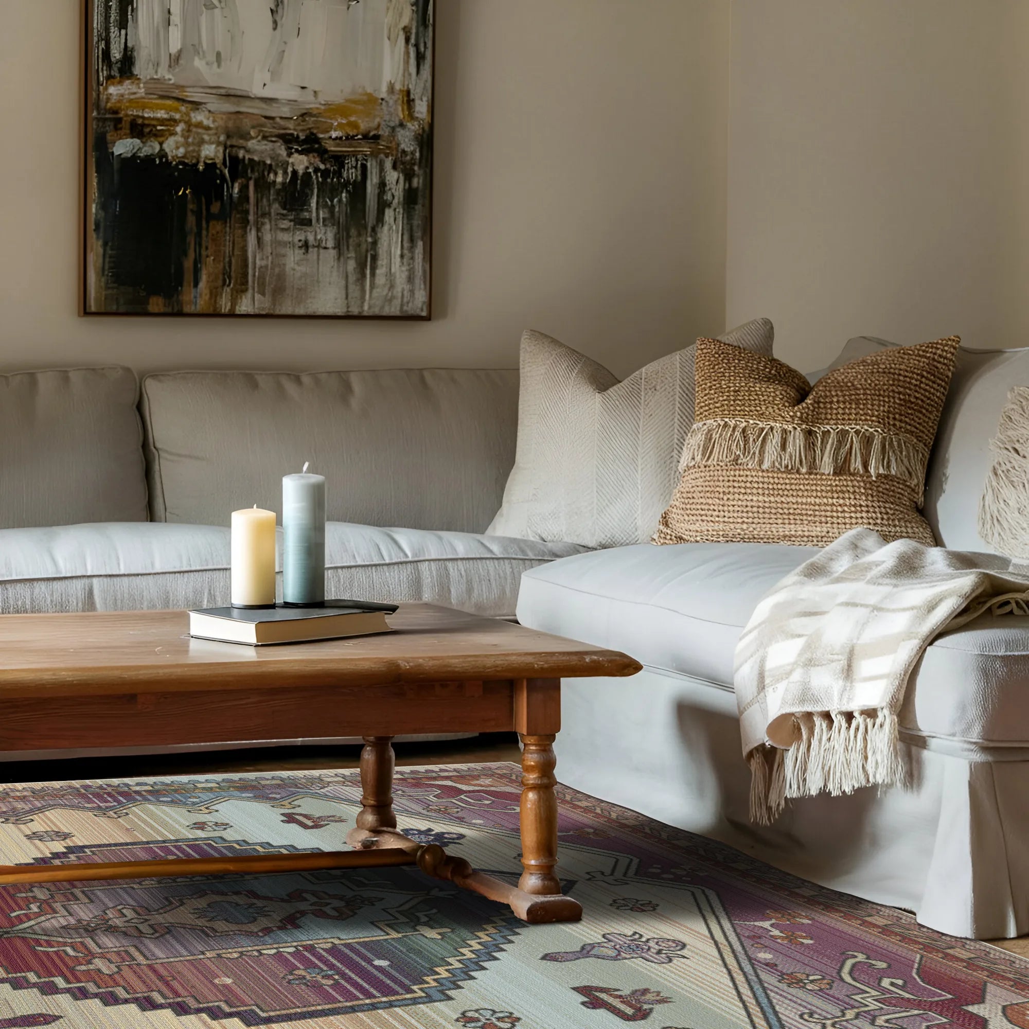 Phoenix Sunset Ombré Tribal Rug