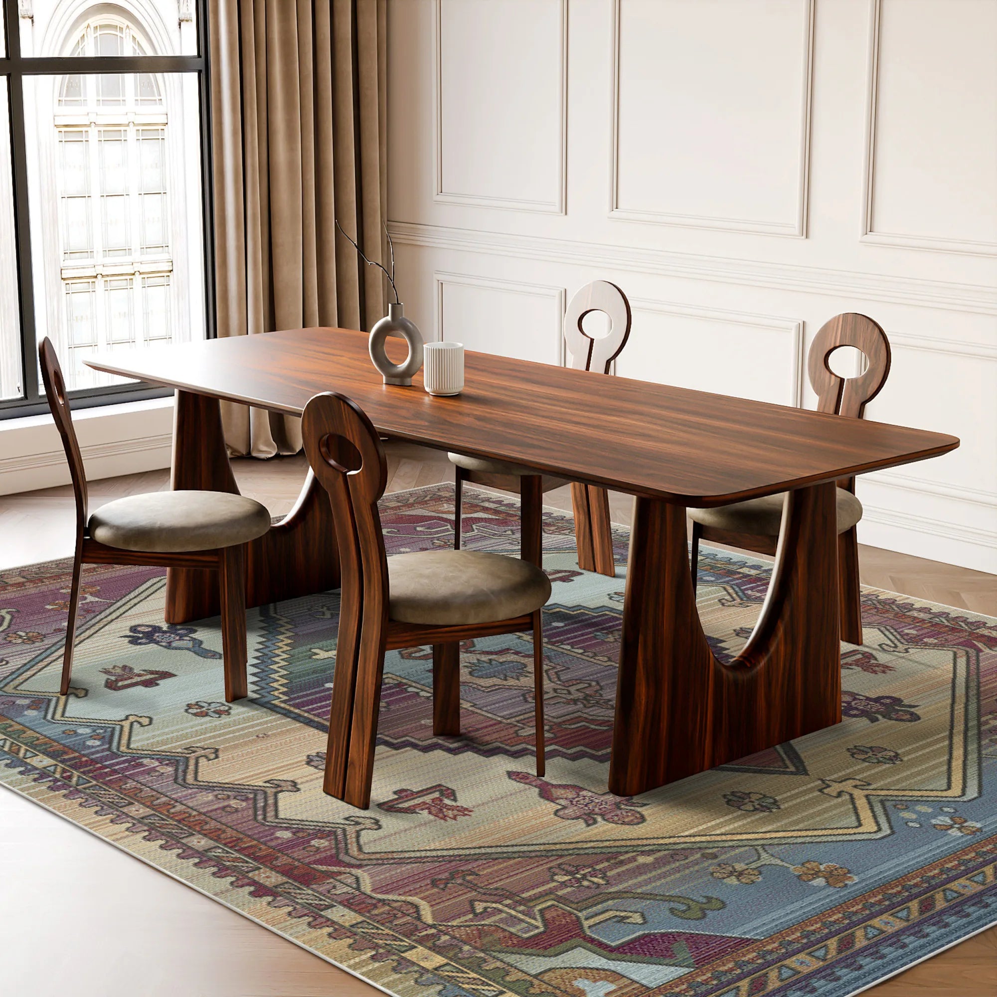 Phoenix Sunset Ombré Tribal Rug