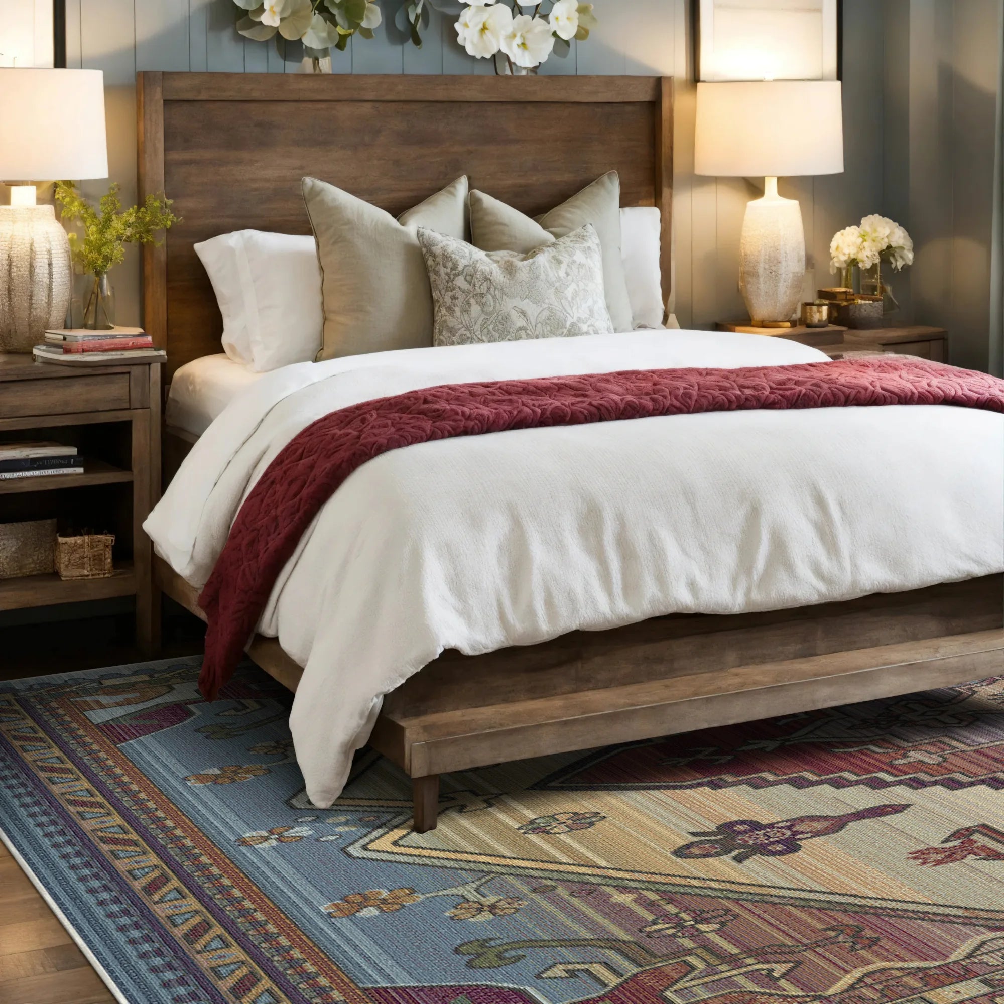 Phoenix Sunset Ombré Tribal Rug