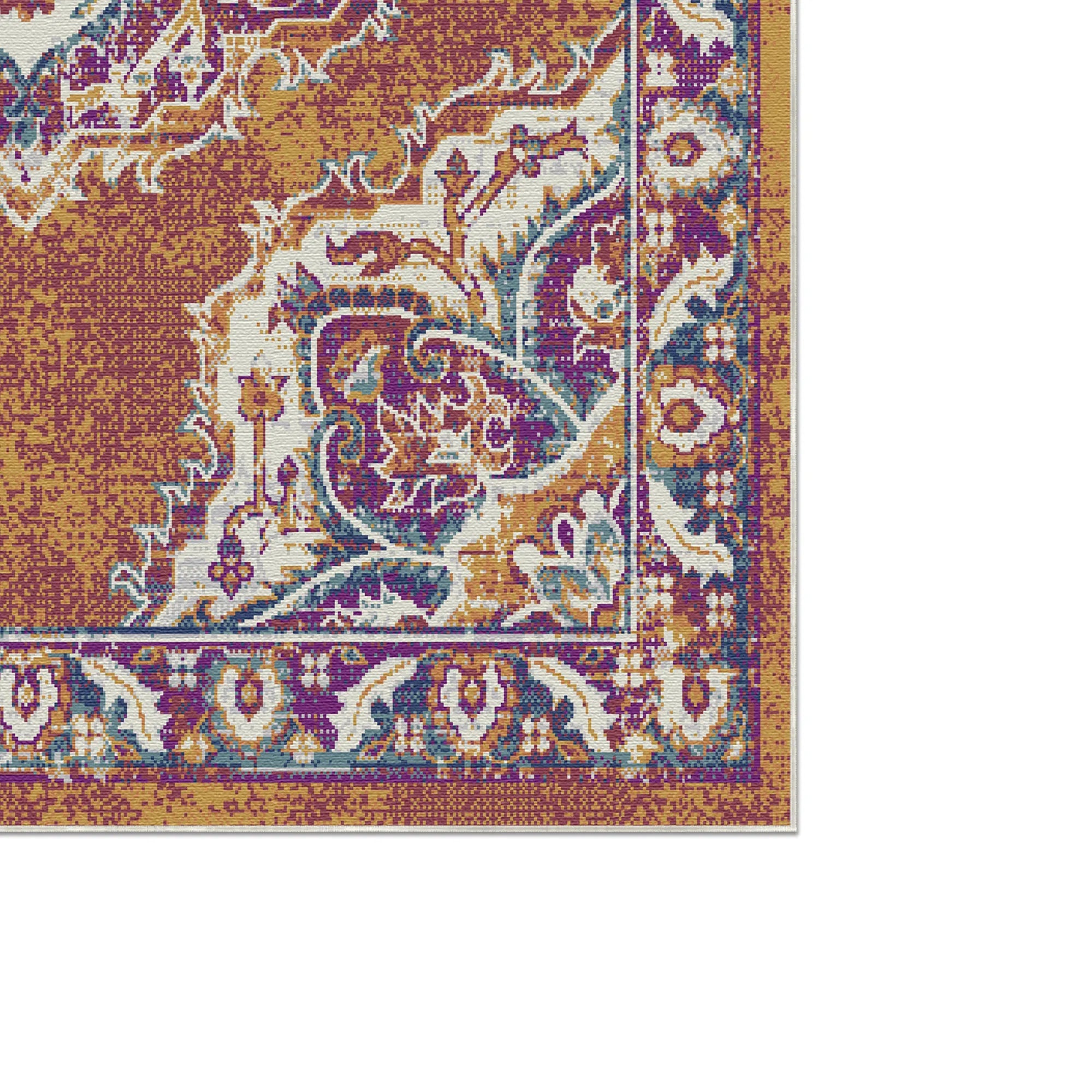 Amber Palace Traditional Medallion Rug