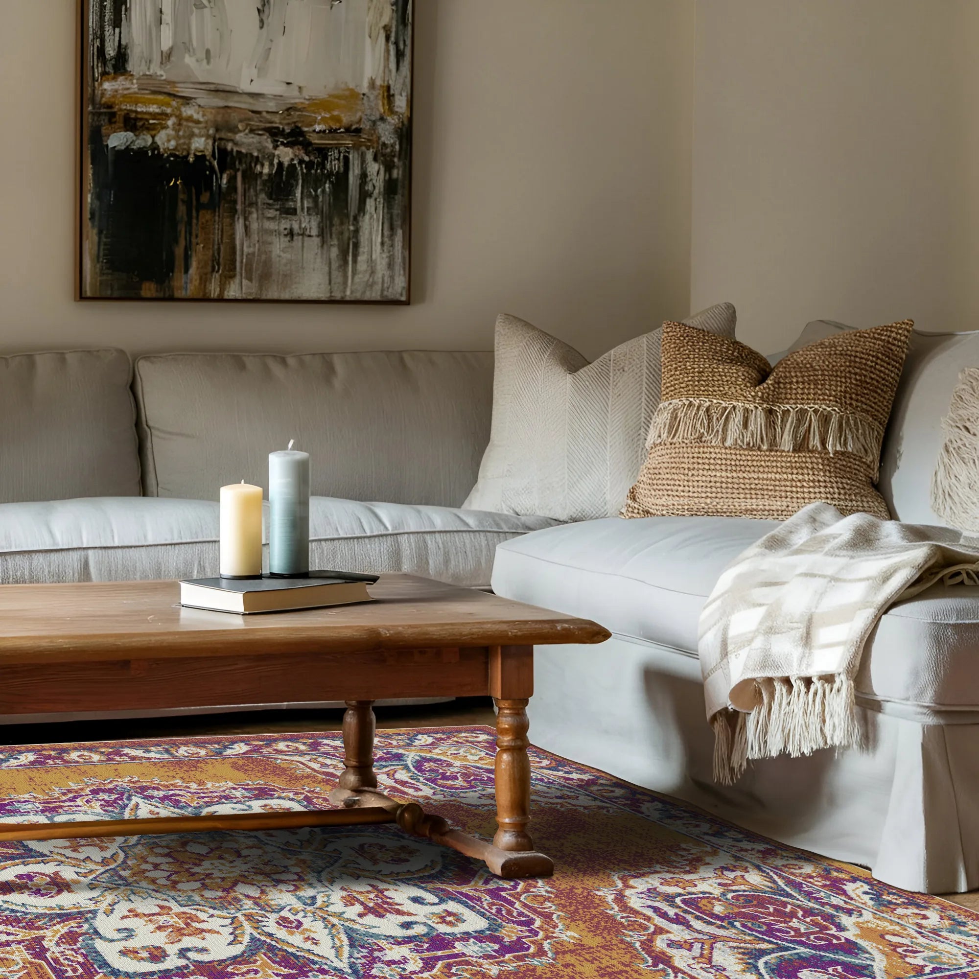 Amber Palace Traditional Medallion Rug