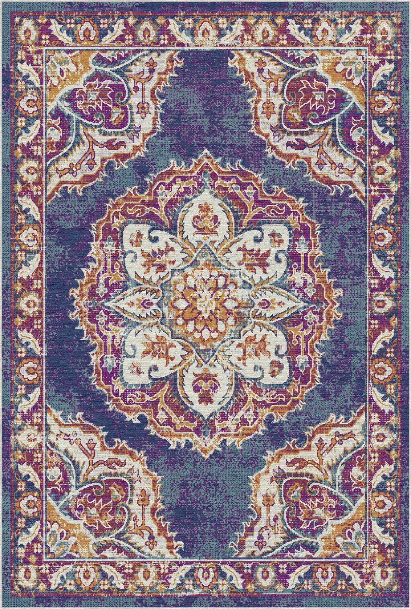 Isfahan Plum Heritage Rug