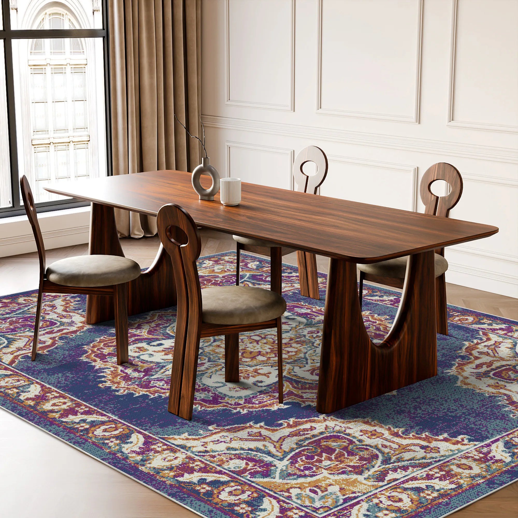 Isfahan Plum Heritage Rug