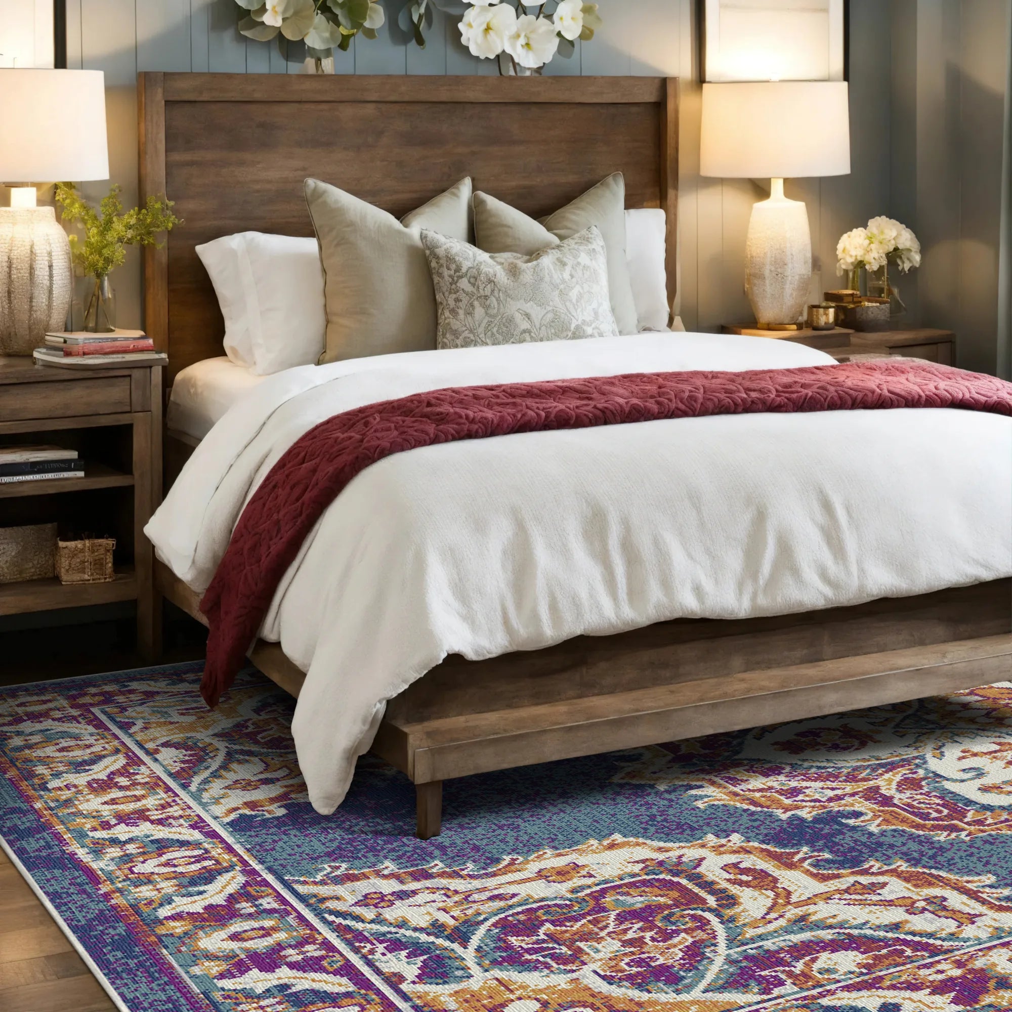 Isfahan Plum Heritage Rug